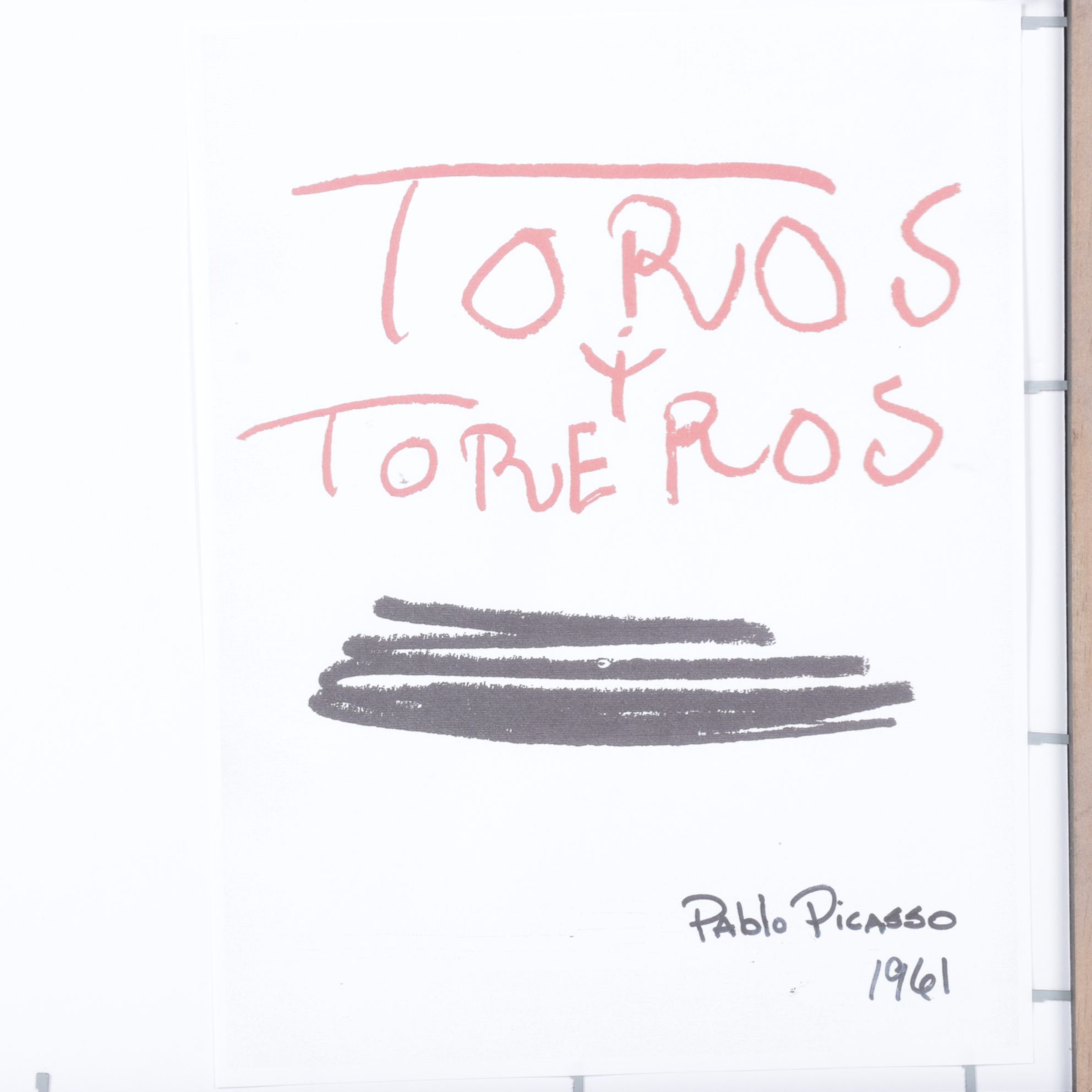 Offset Lithograph after Pablo Picasso from "Toros y Toreros" Folio