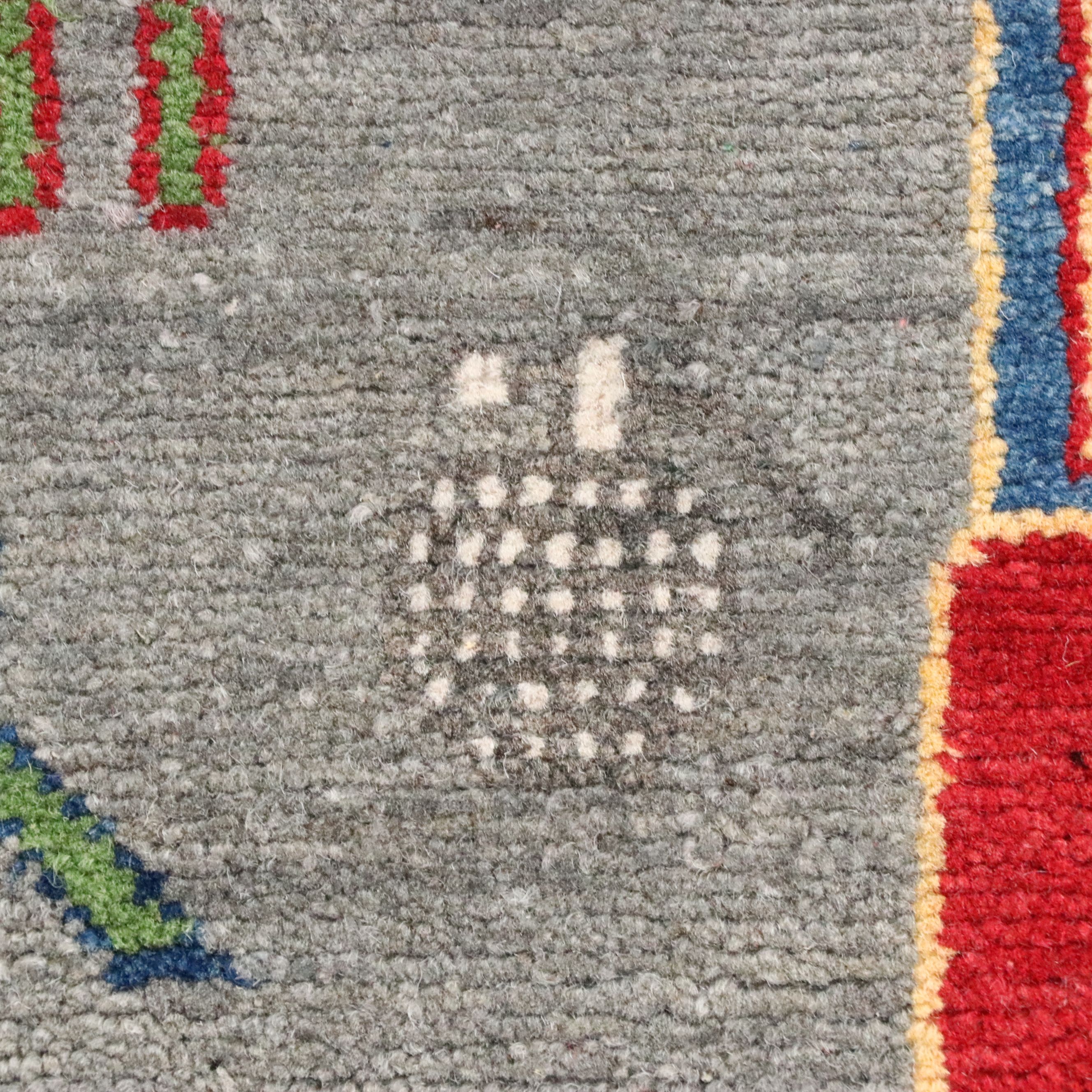 5'7 x 8' Hand-Knotted Afghan Pictorial War Area Rug