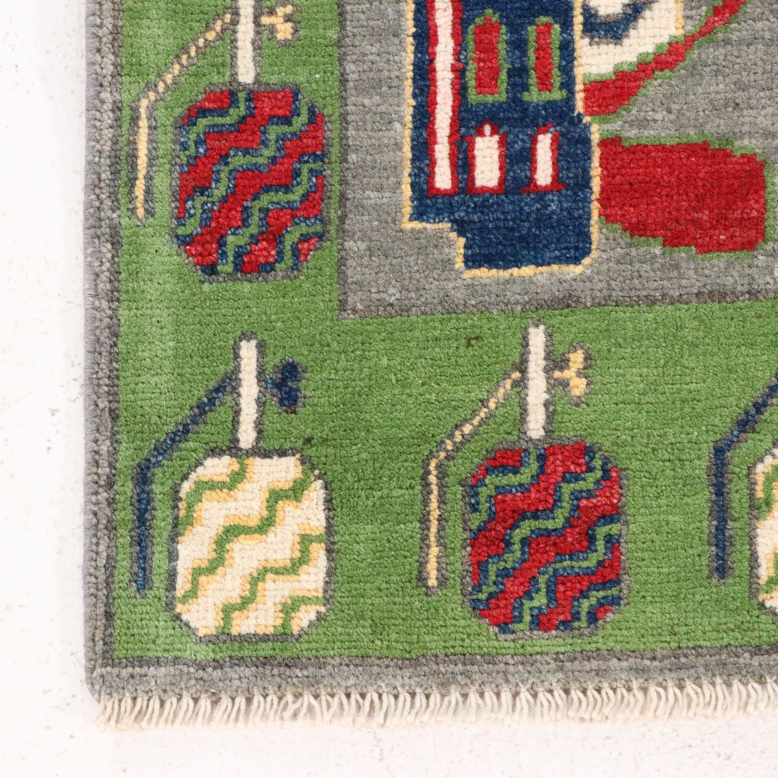 5'7 x 8' Hand-Knotted Afghan Pictorial War Area Rug