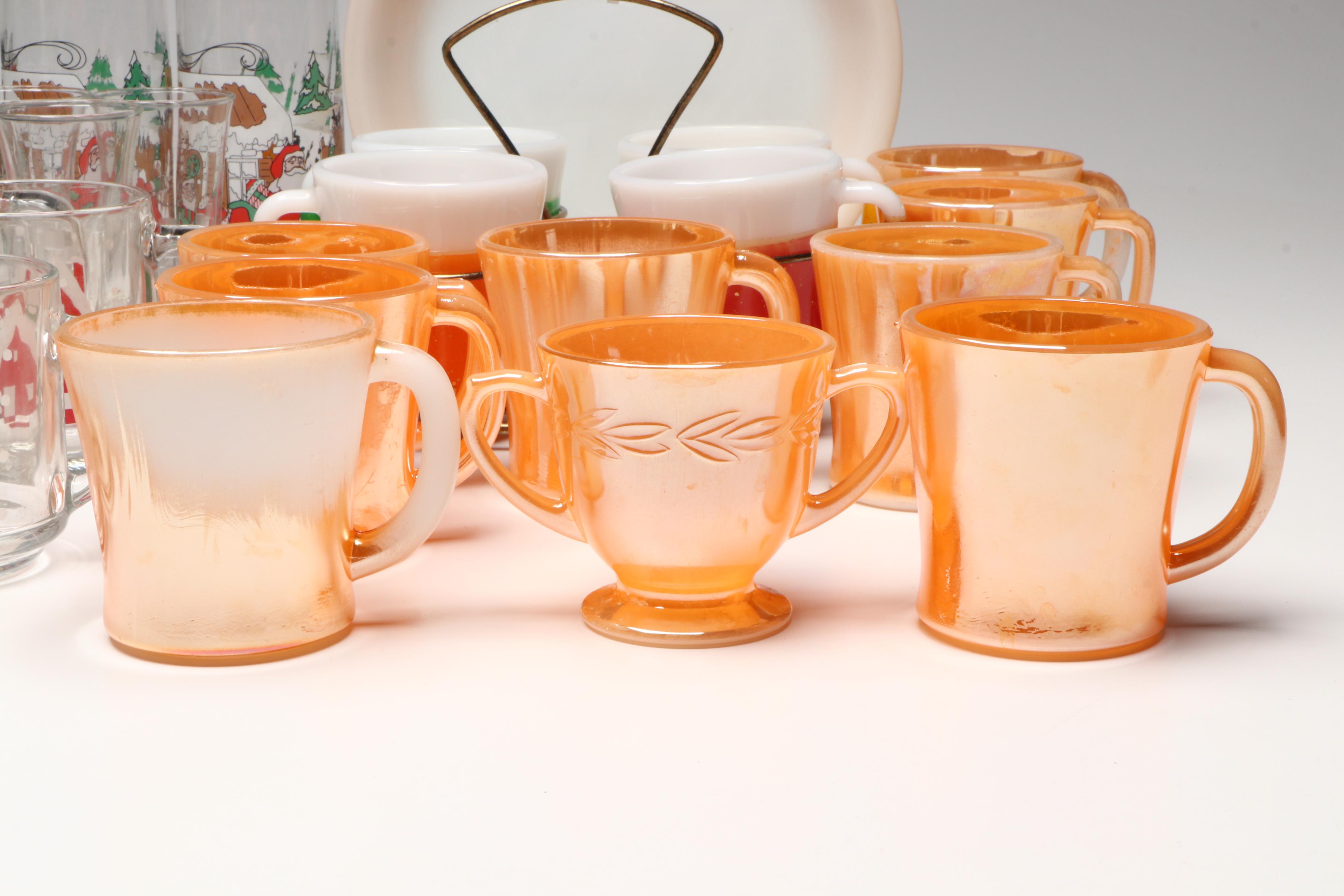 Fire King "Peach Lustre," "Glamalite" and More