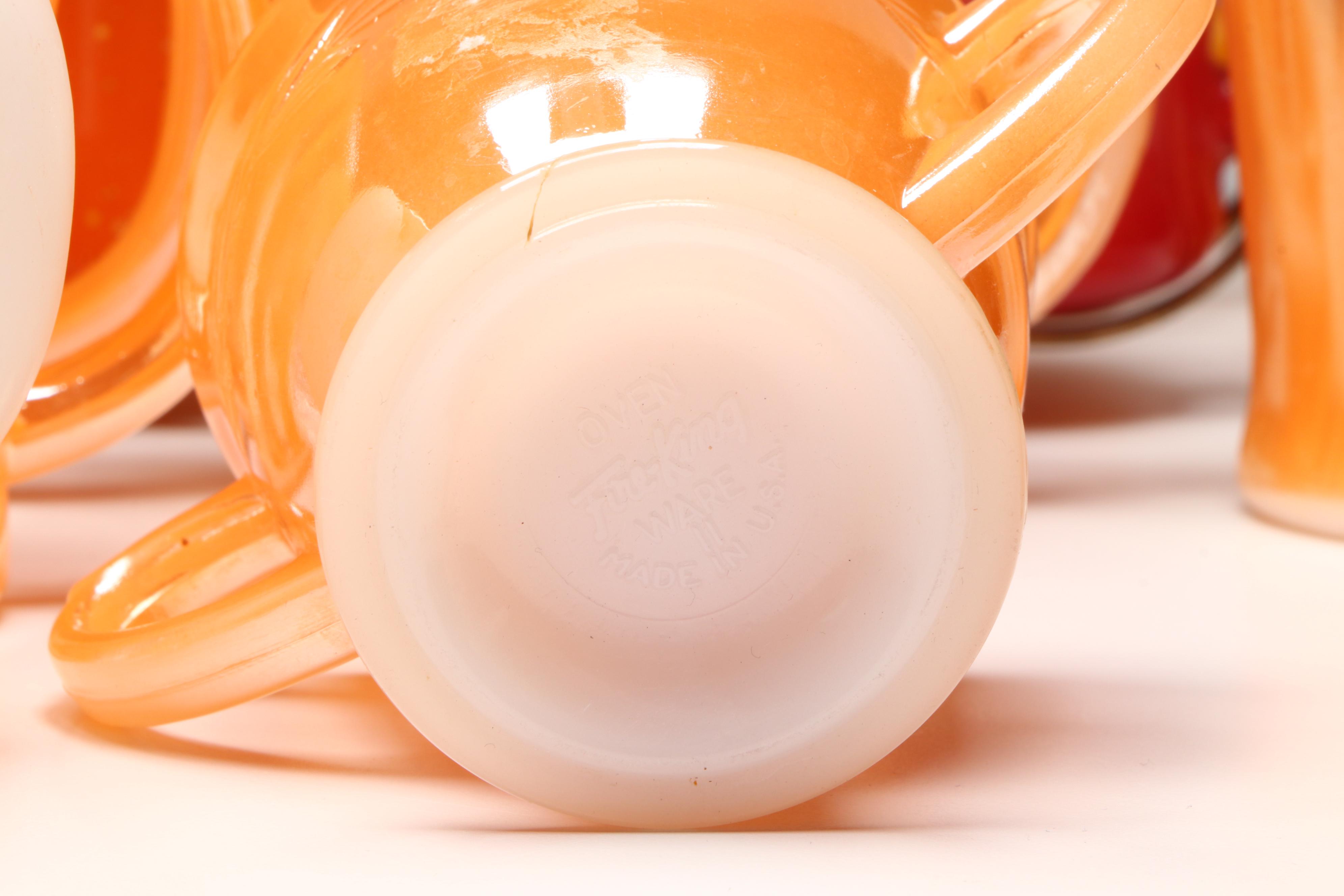 Fire King "Peach Lustre," "Glamalite" and More