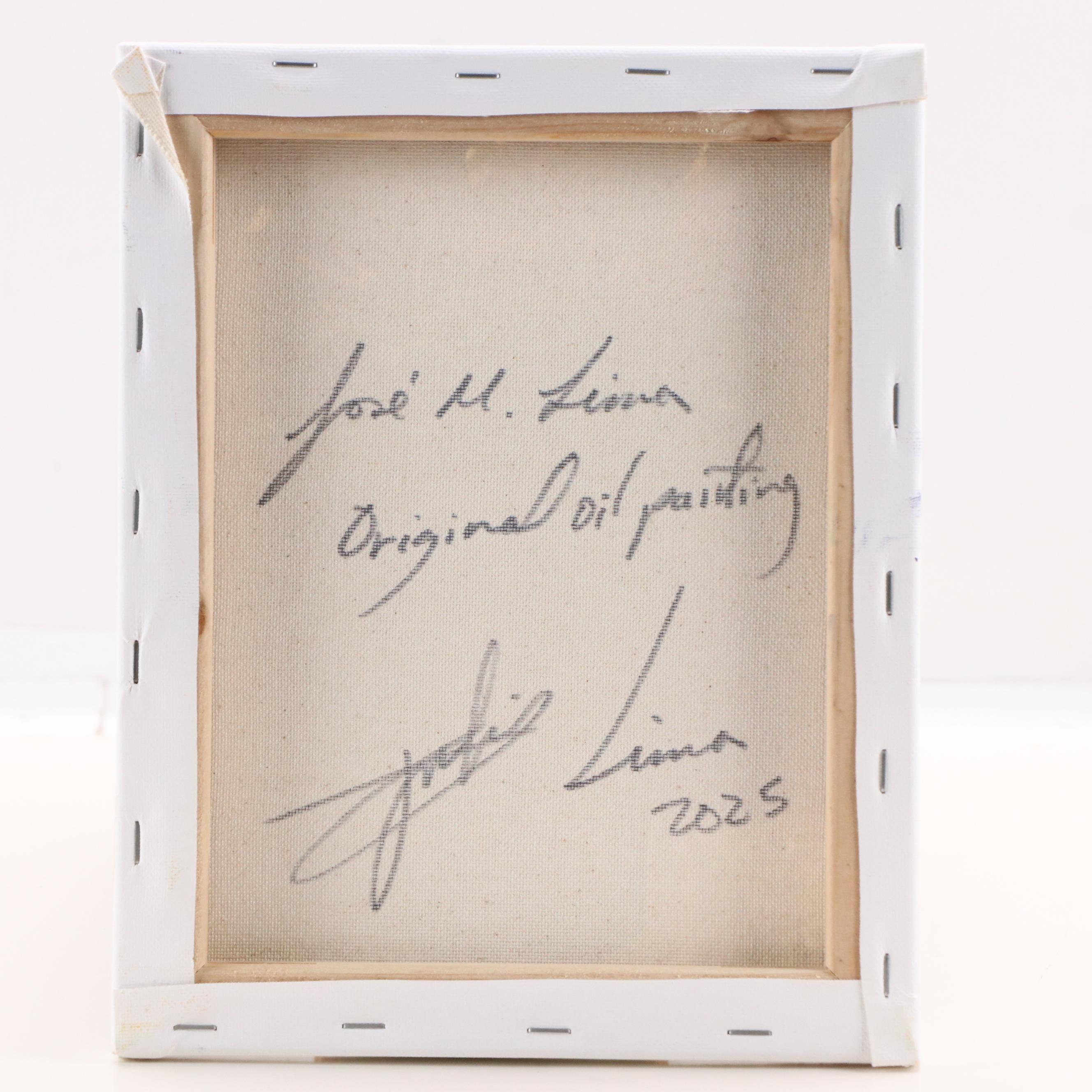 José M. Lima Floral Still Life Oil Painting, 2025