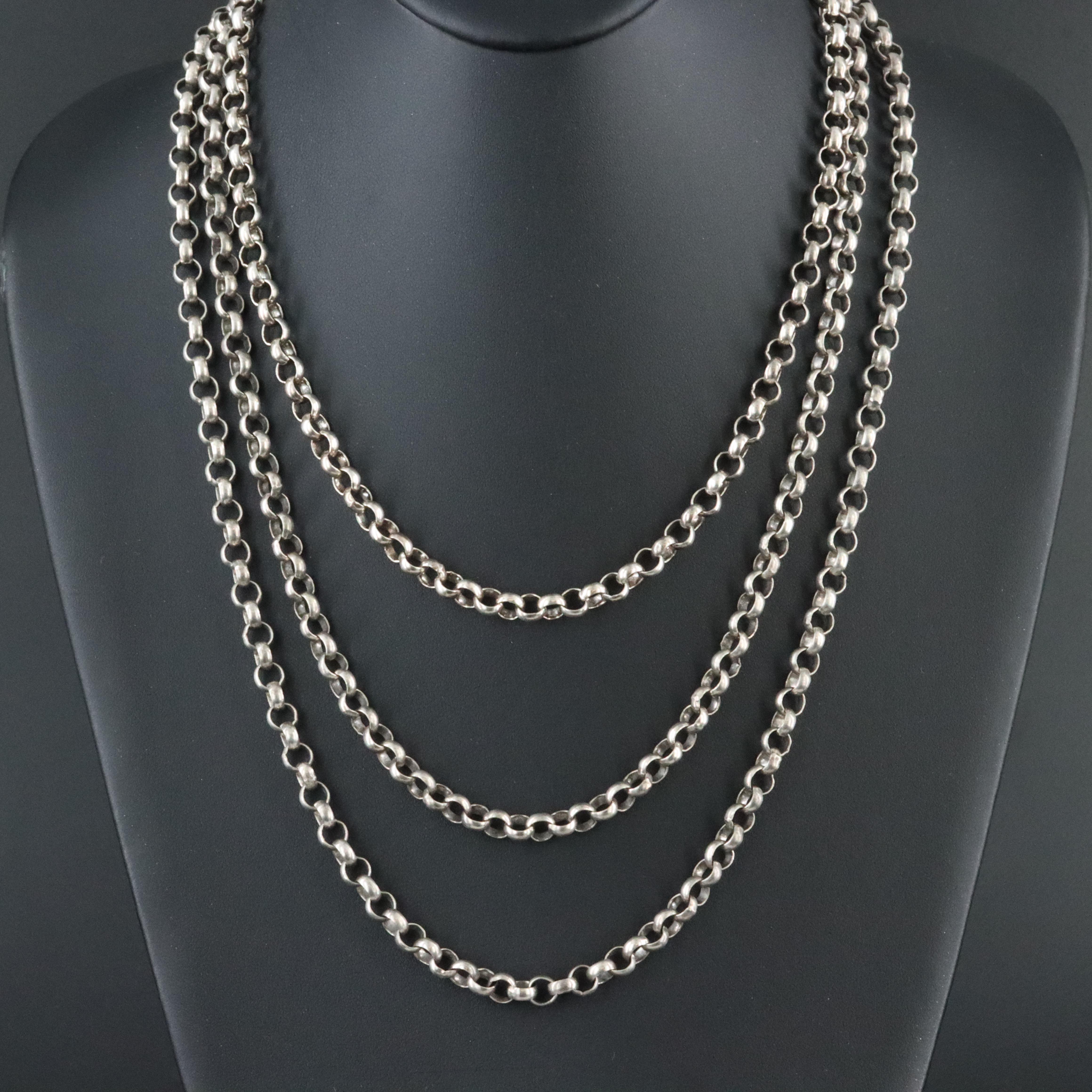 Sterling Rolo Chain Necklaces