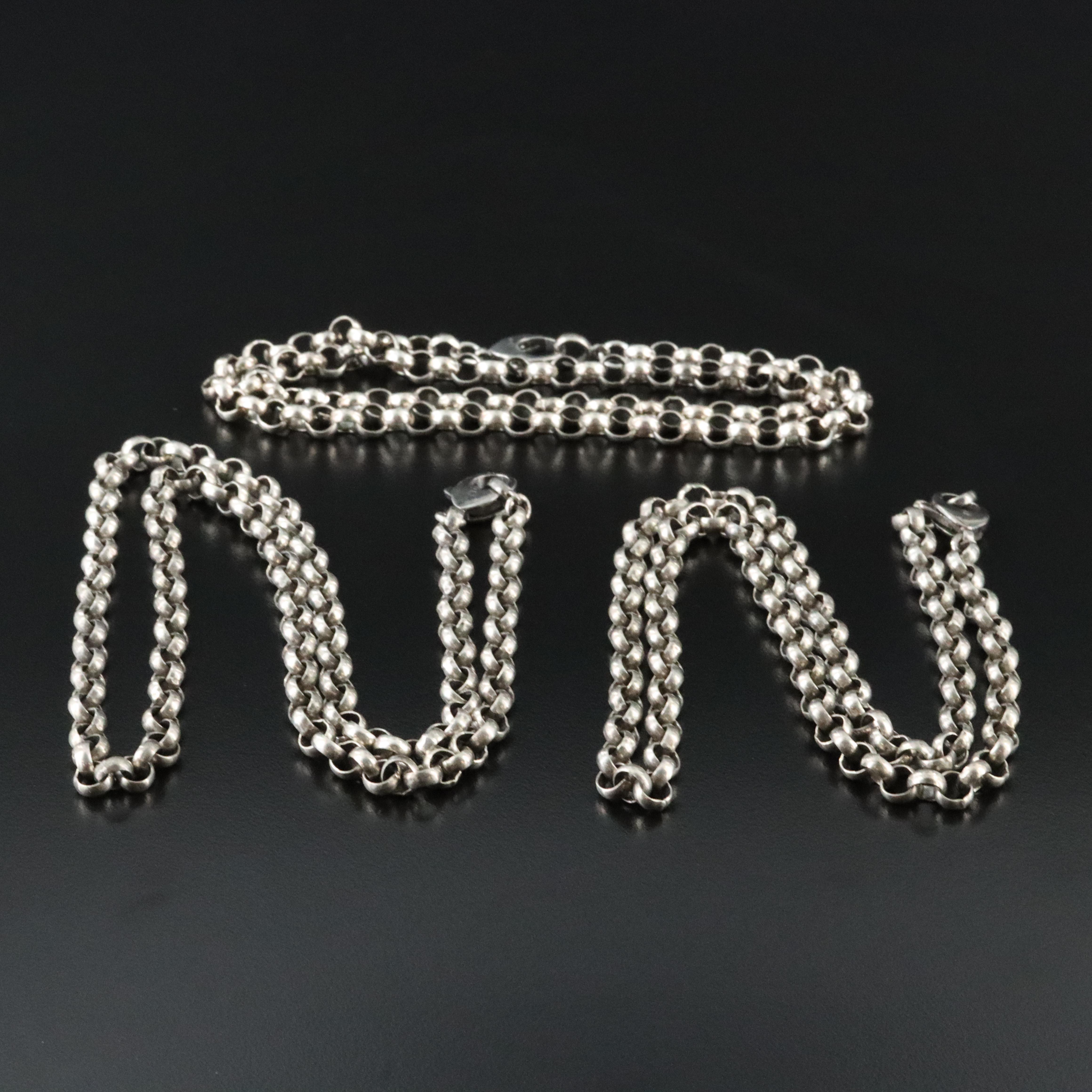 Sterling Rolo Chain Necklaces