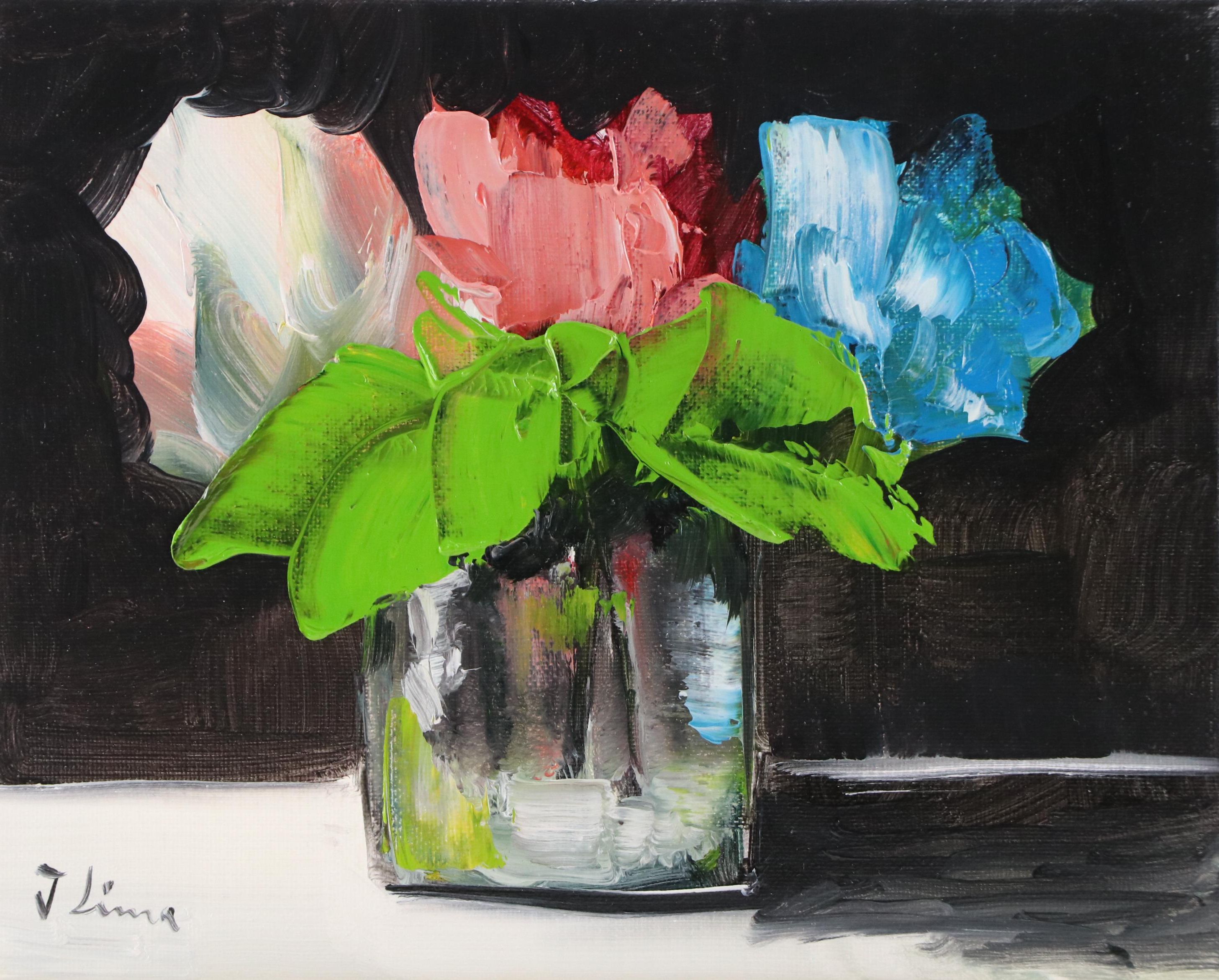 José M. Lima Floral Still Life Oil Painting, 2025