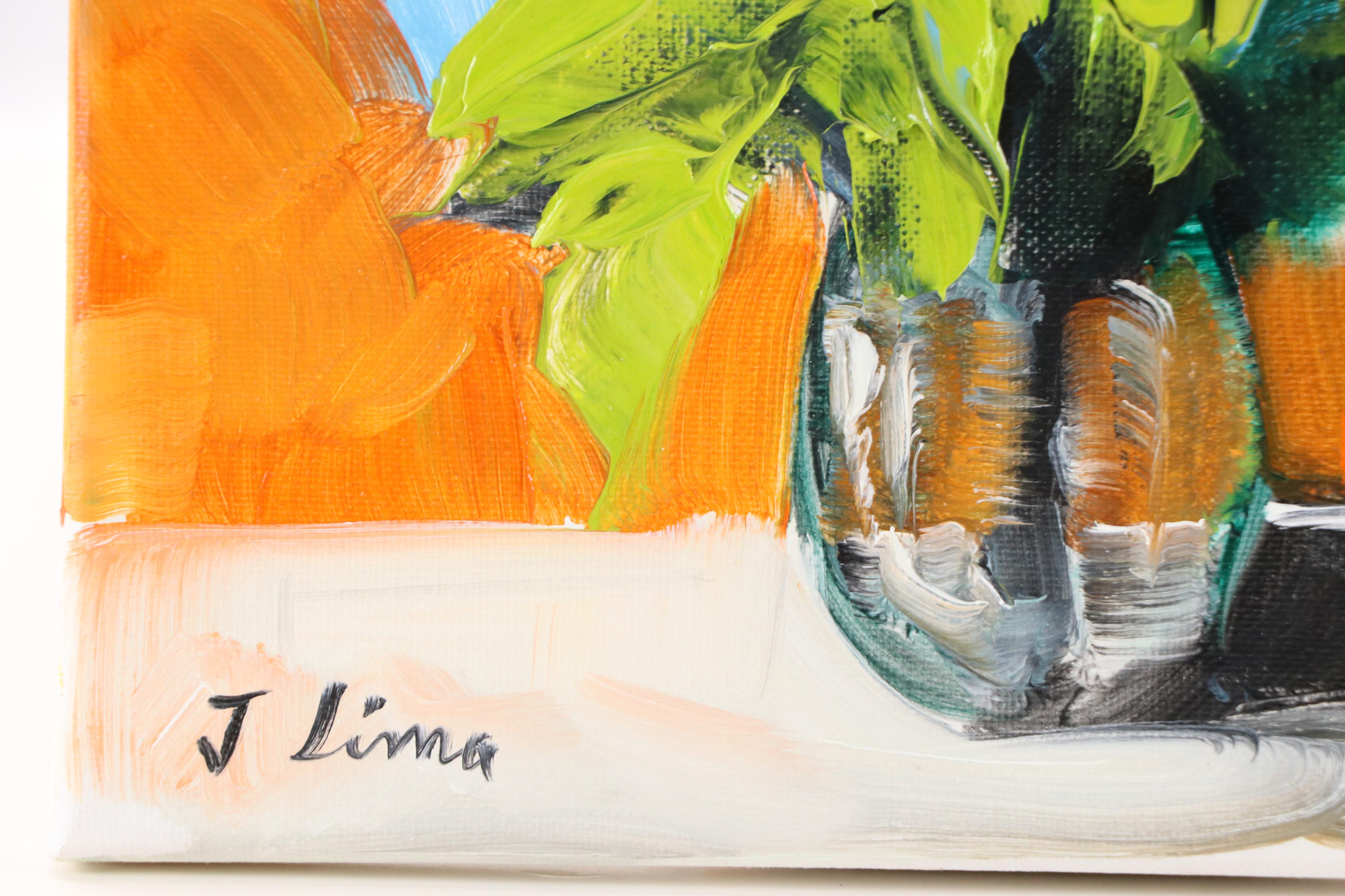 José M. Lima Floral Still Life Oil Painting, 2025