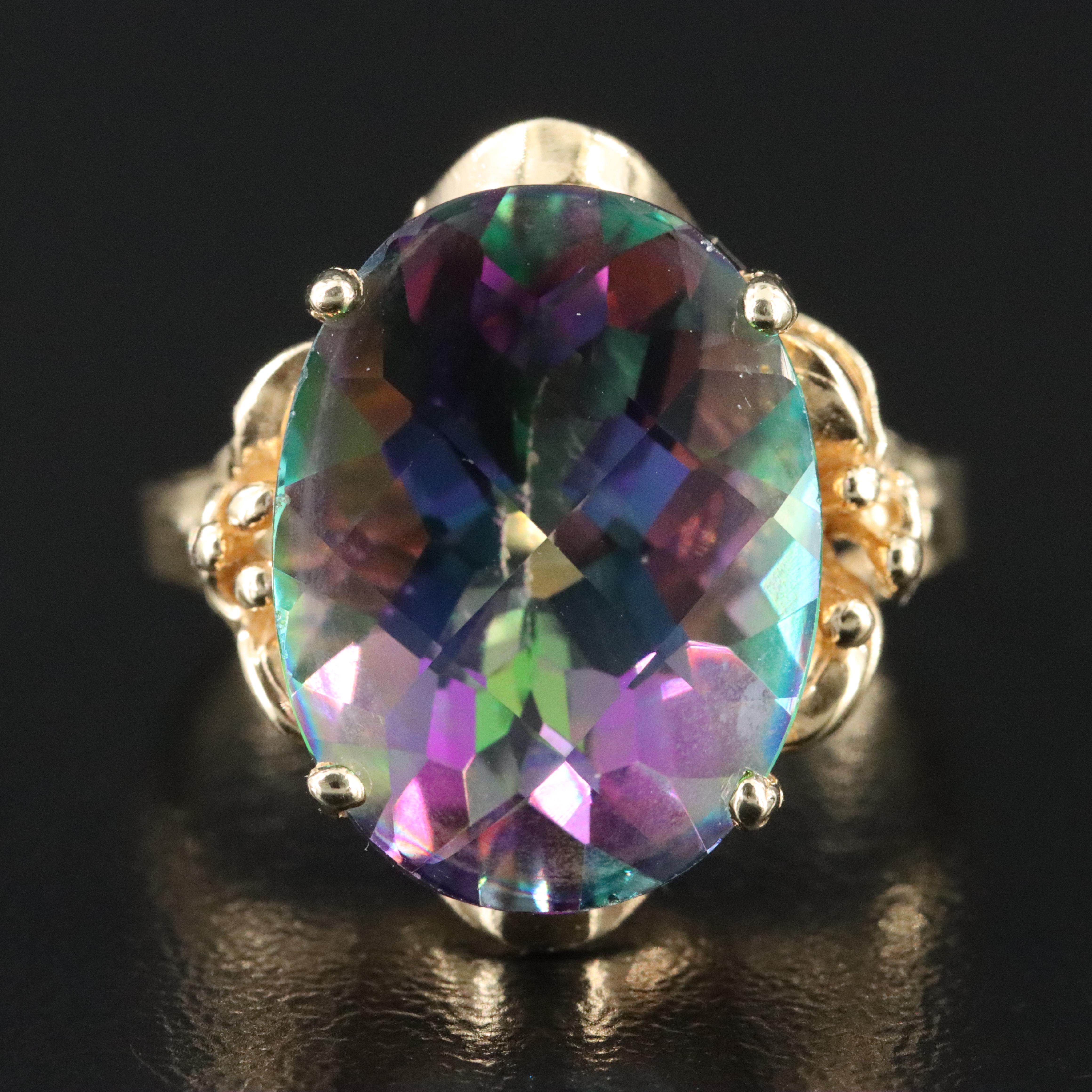 14K Mystic Topaz Ring