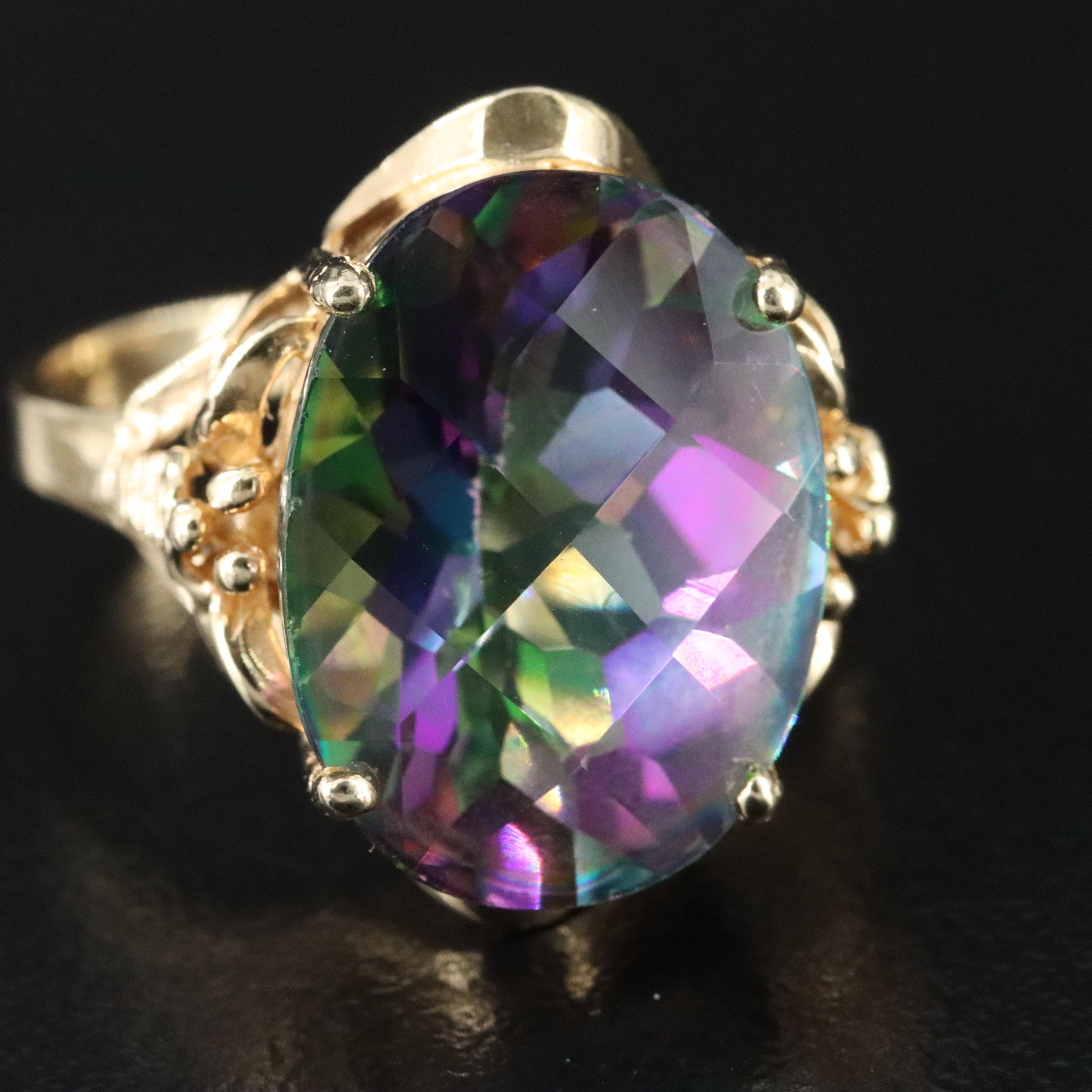 14K Mystic Topaz Ring