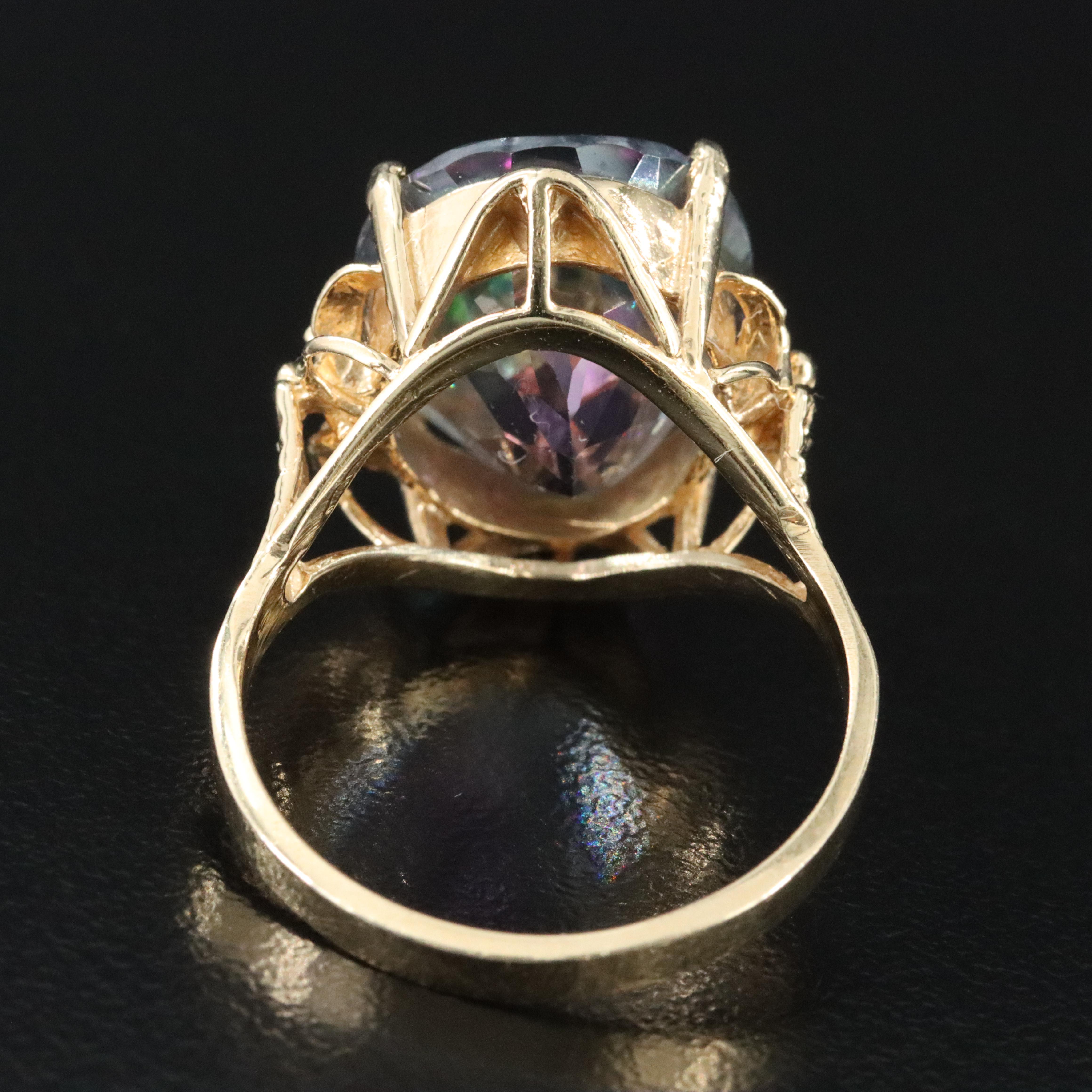 14K Mystic Topaz Ring