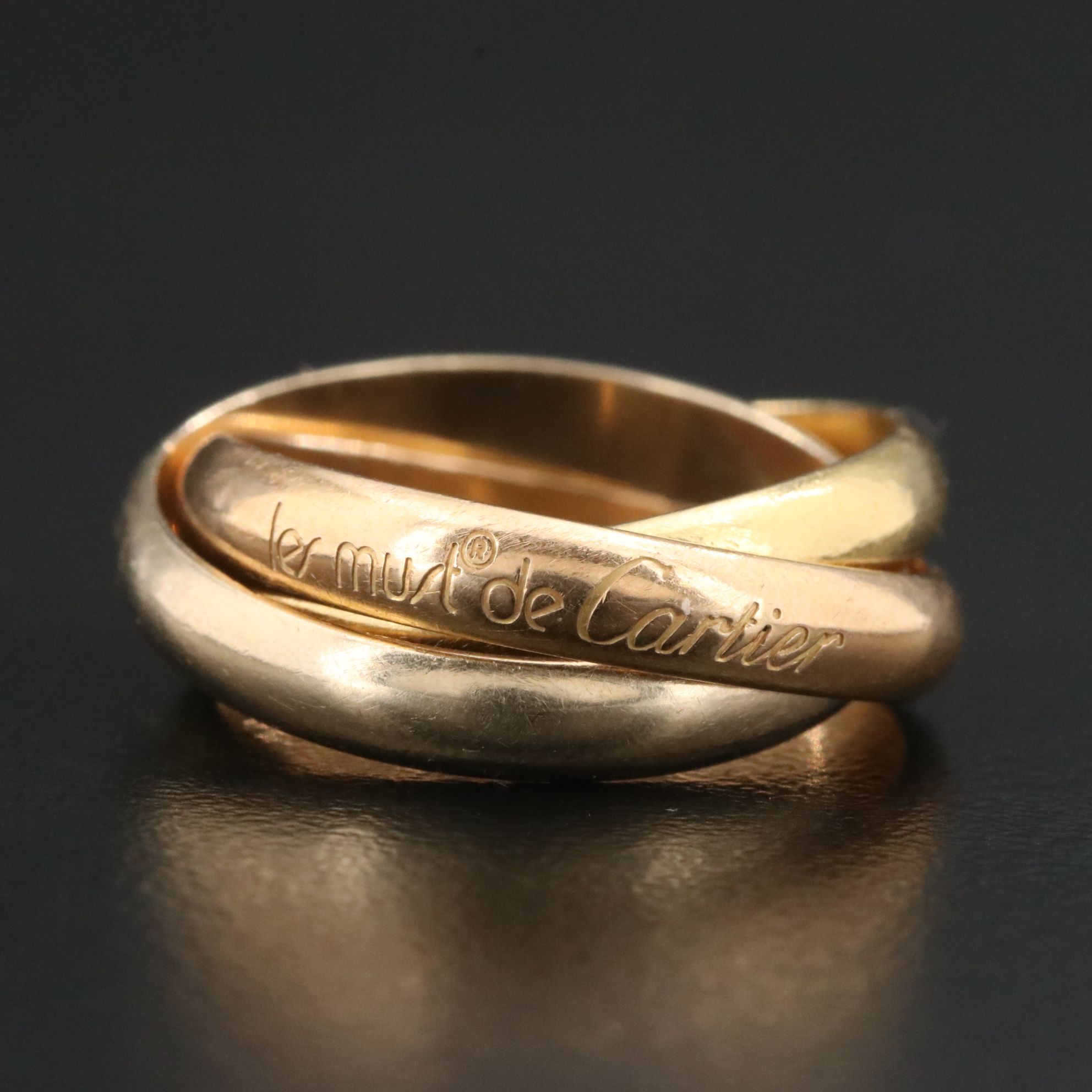 Cartier Must de Cartier Trinity 18K Tri-Color Gold Ring