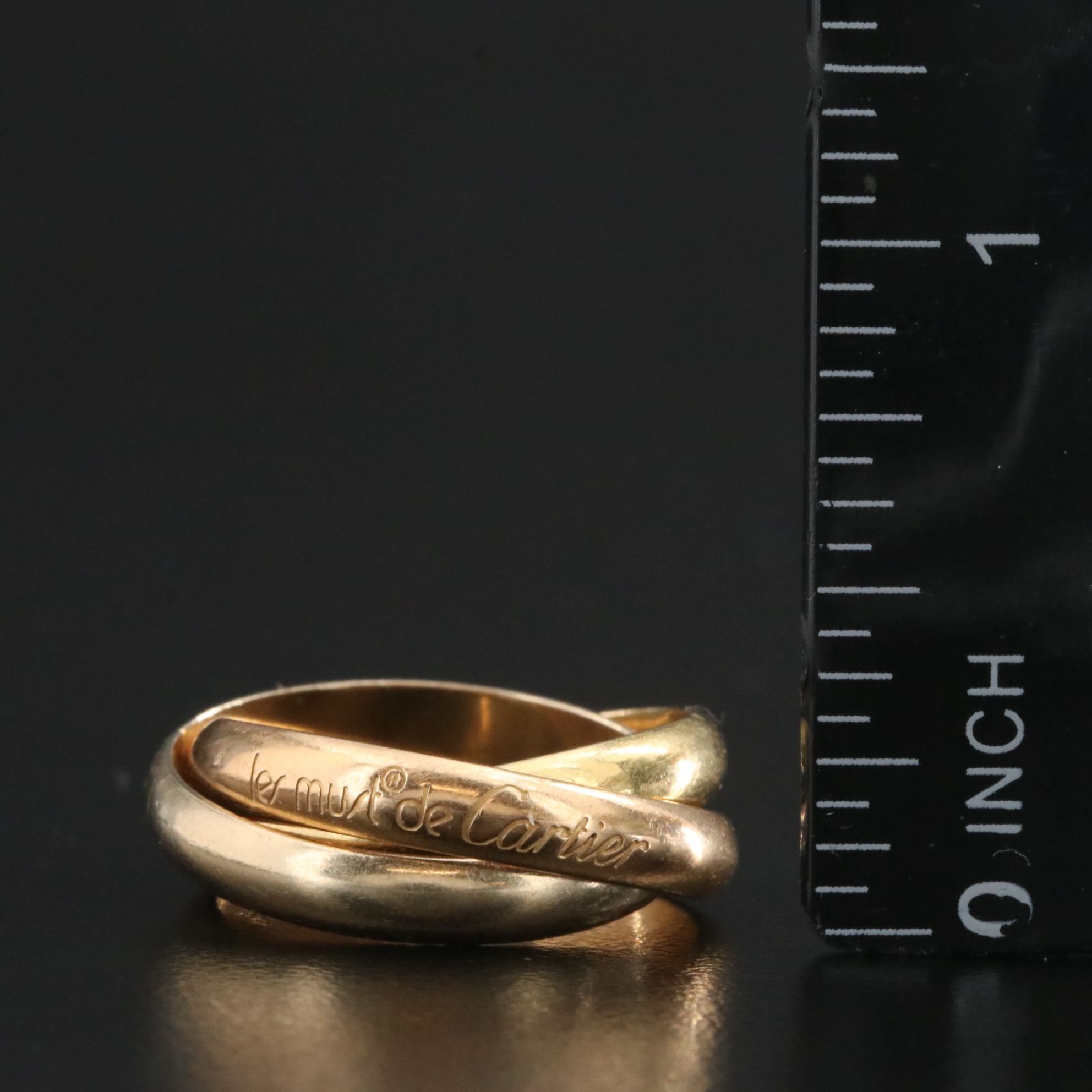 Cartier Must de Cartier Trinity 18K Tri-Color Gold Ring