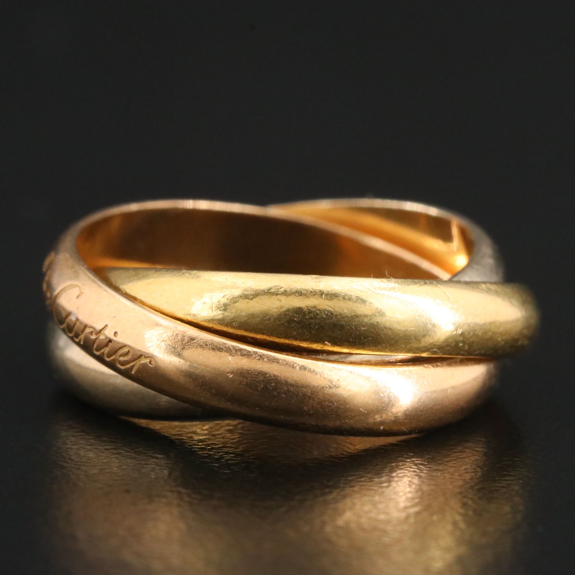 Cartier Must de Cartier Trinity 18K Tri-Color Gold Ring