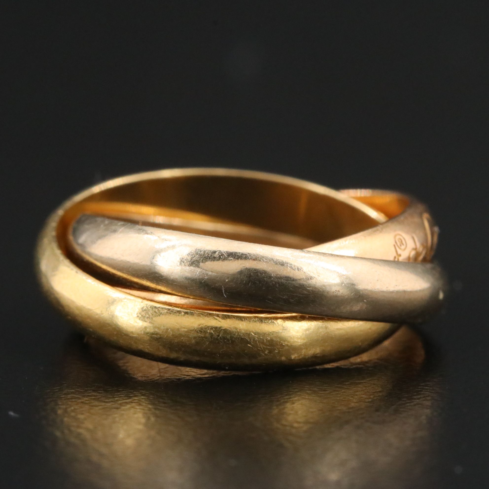 Cartier Must de Cartier Trinity 18K Tri-Color Gold Ring