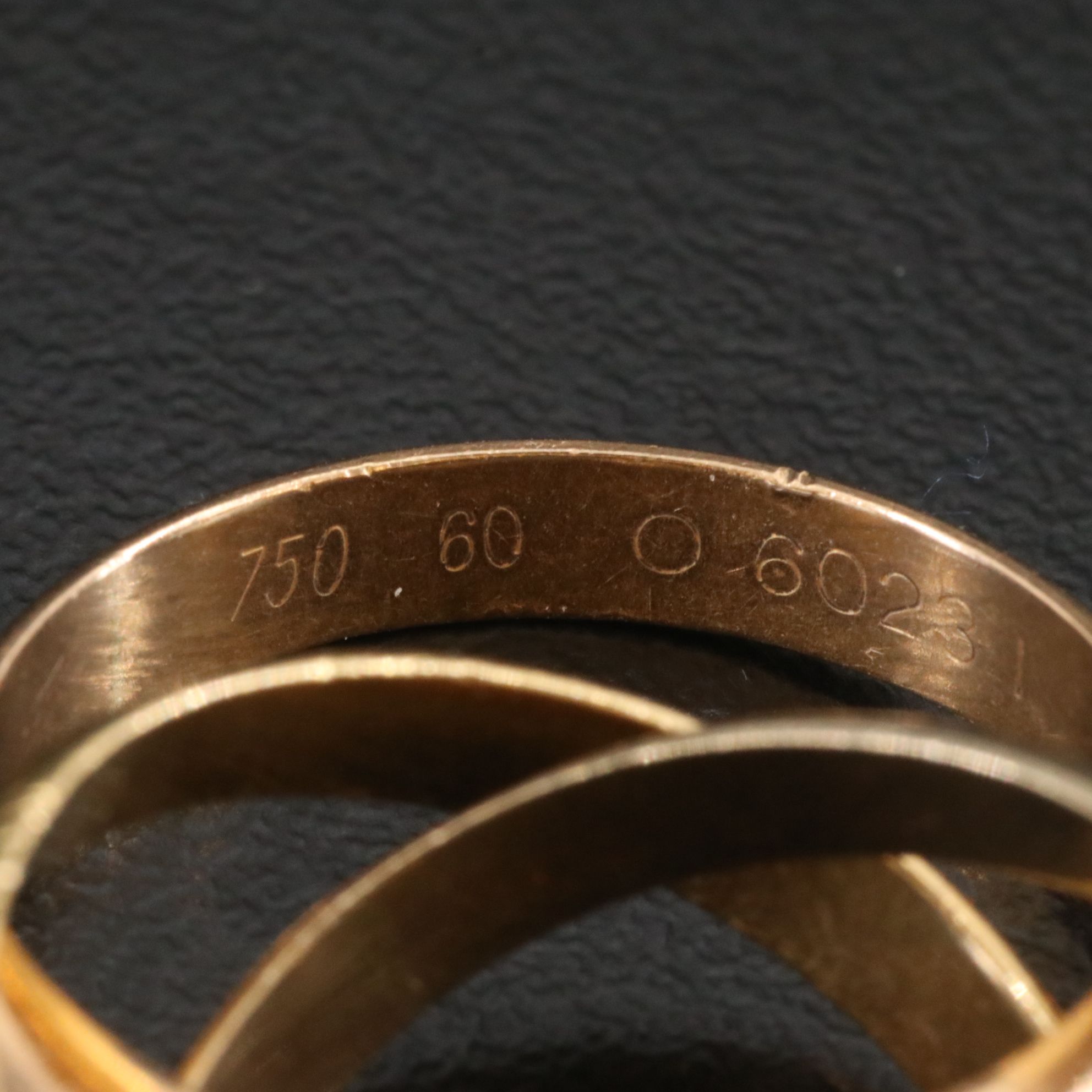 Cartier Must de Cartier Trinity 18K Tri-Color Gold Ring