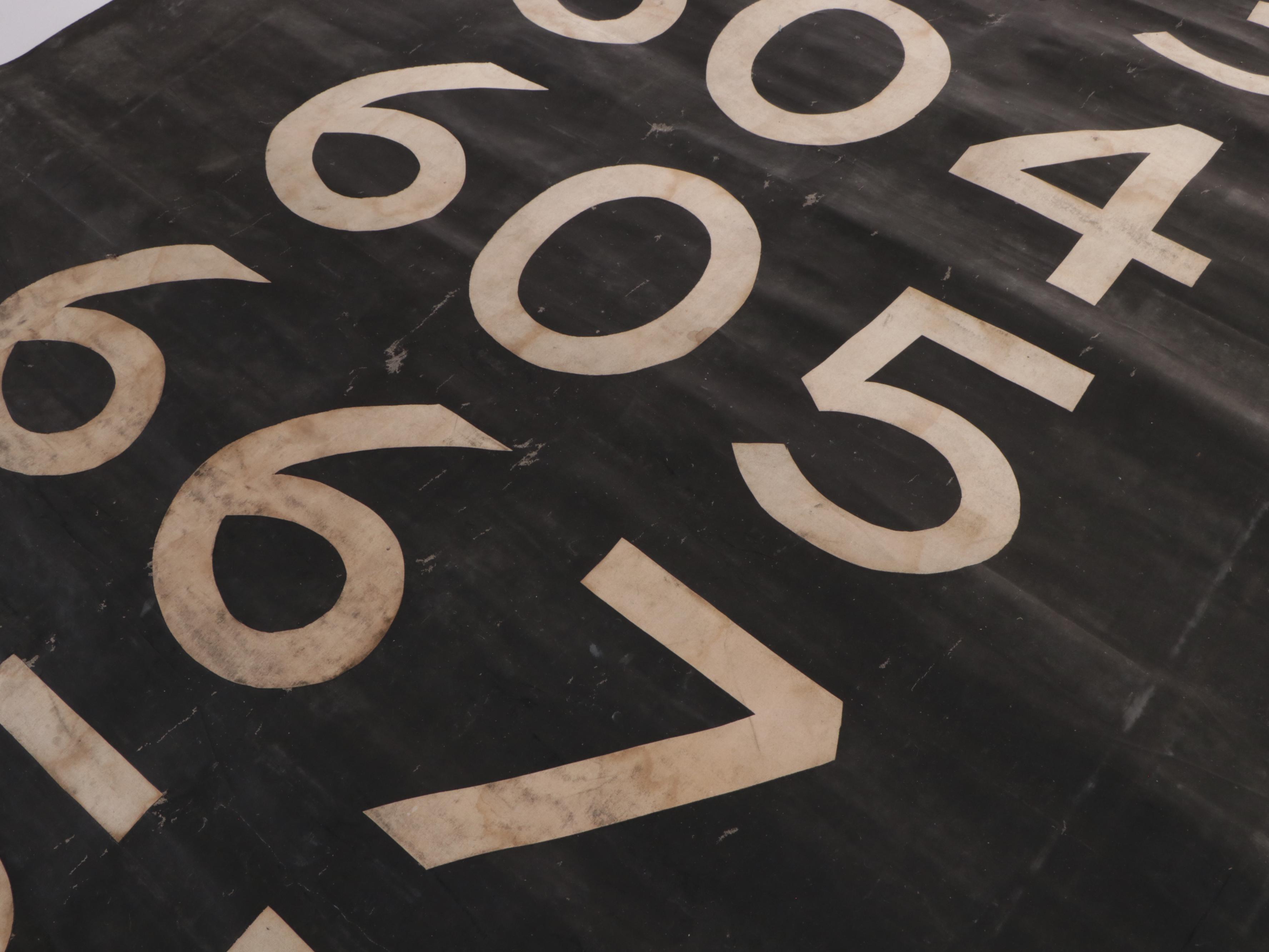 Vintage Bus Route Banner, 1950