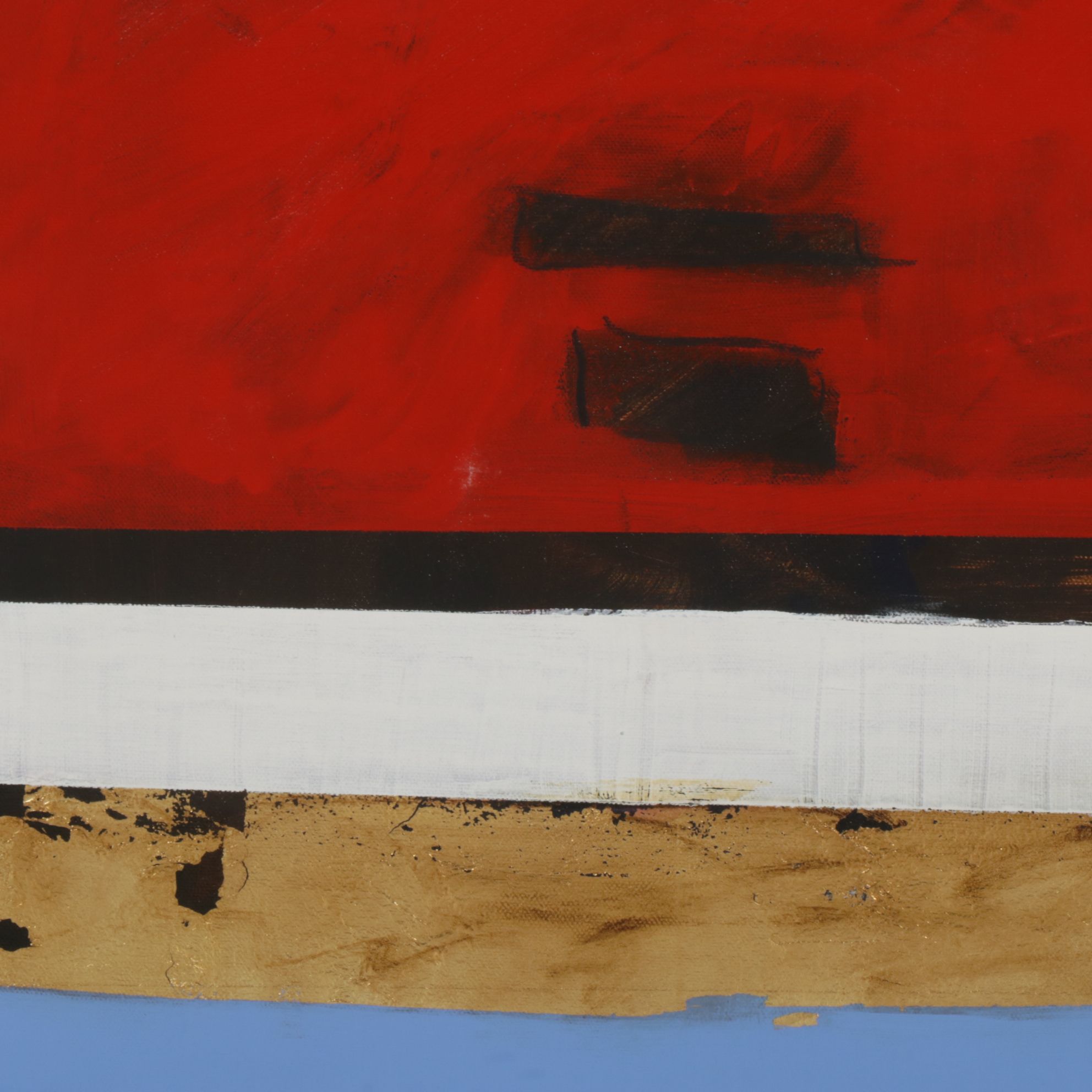 Milagros Pongo Minimalist Abstract Mixed Media Painting, Early 21st Century