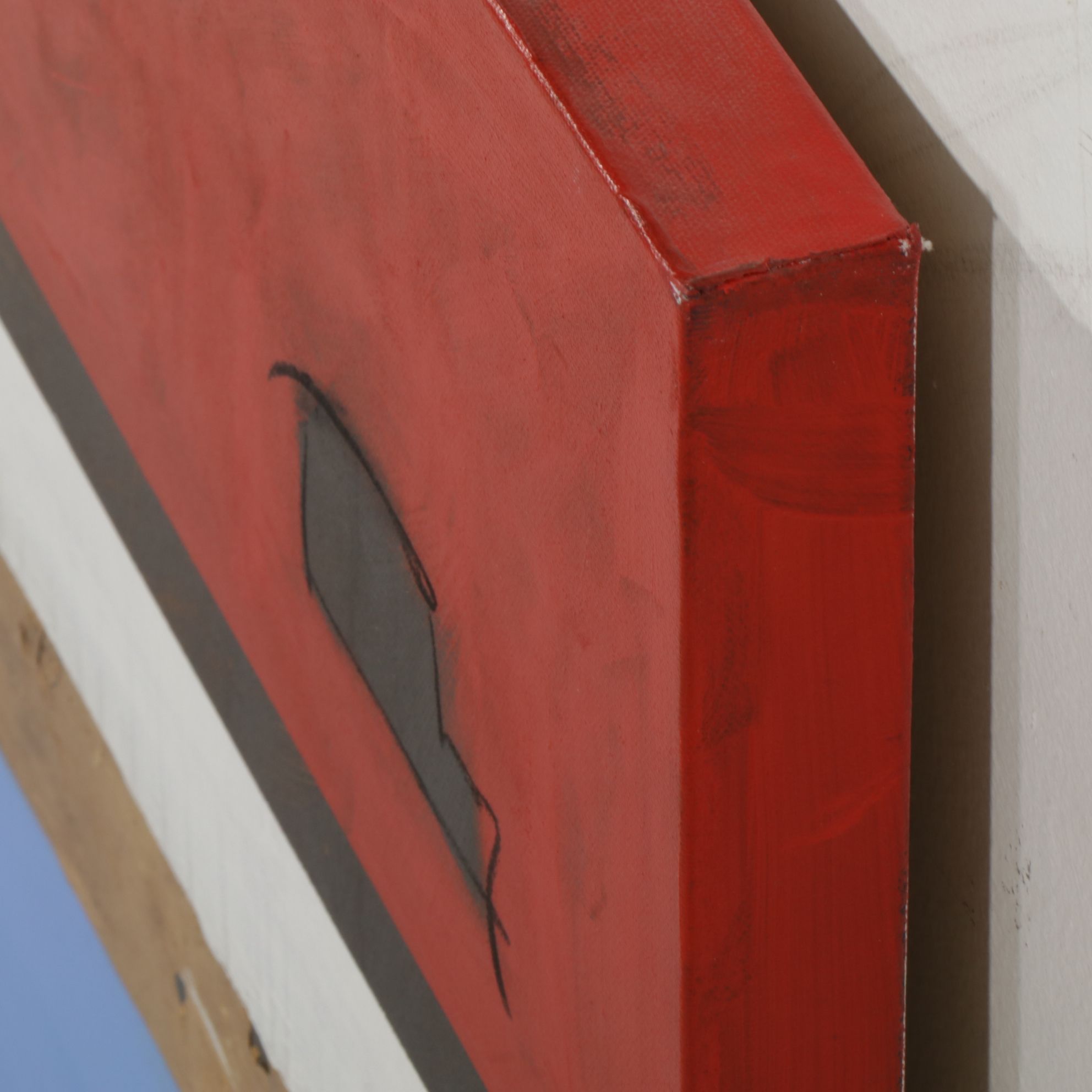 Milagros Pongo Minimalist Abstract Mixed Media Painting, Early 21st Century