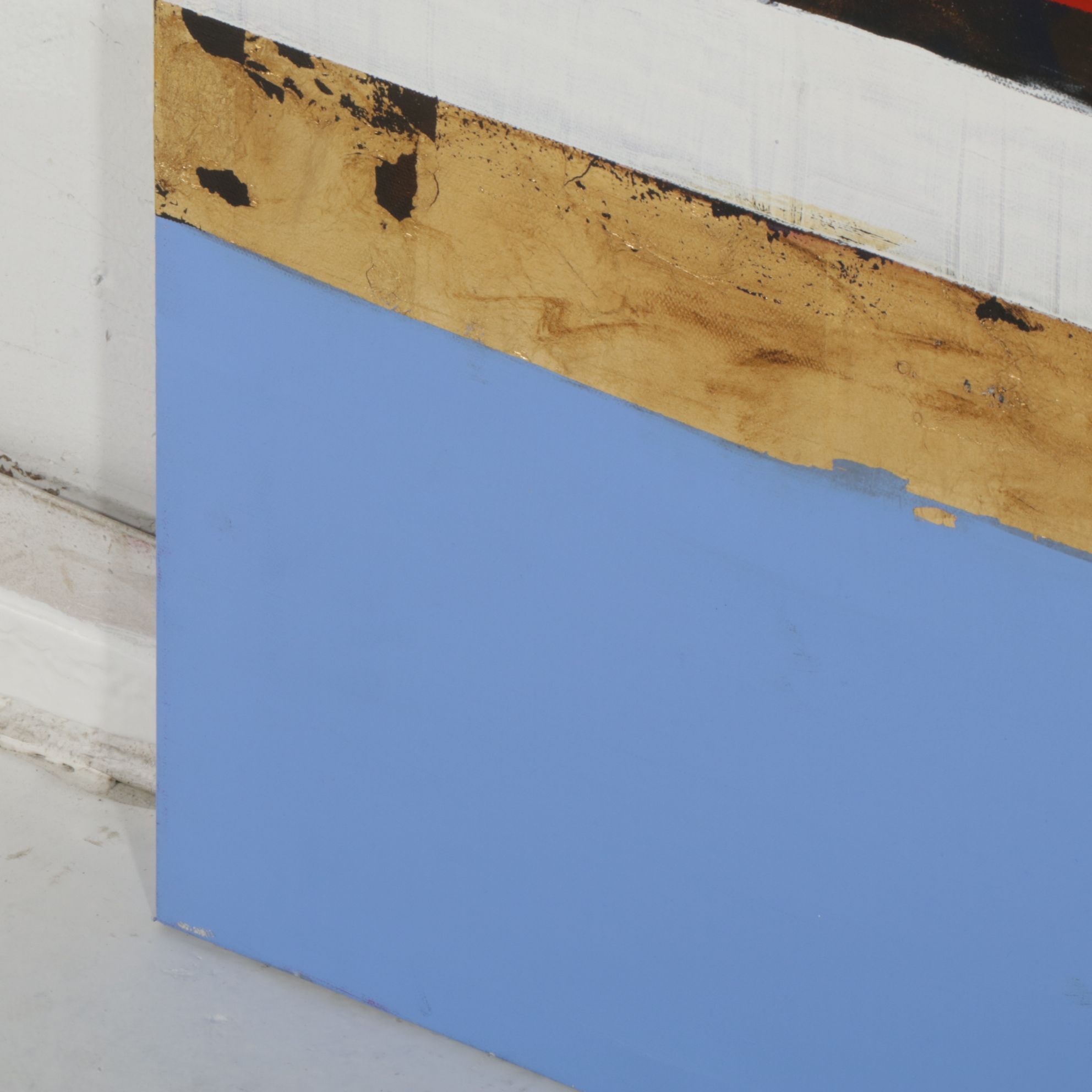 Milagros Pongo Minimalist Abstract Mixed Media Painting, Early 21st Century