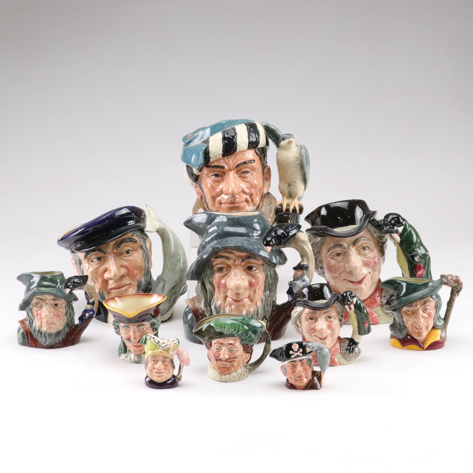 Royal Doulton "Rip Van Winkle" and Other Toby Jugs