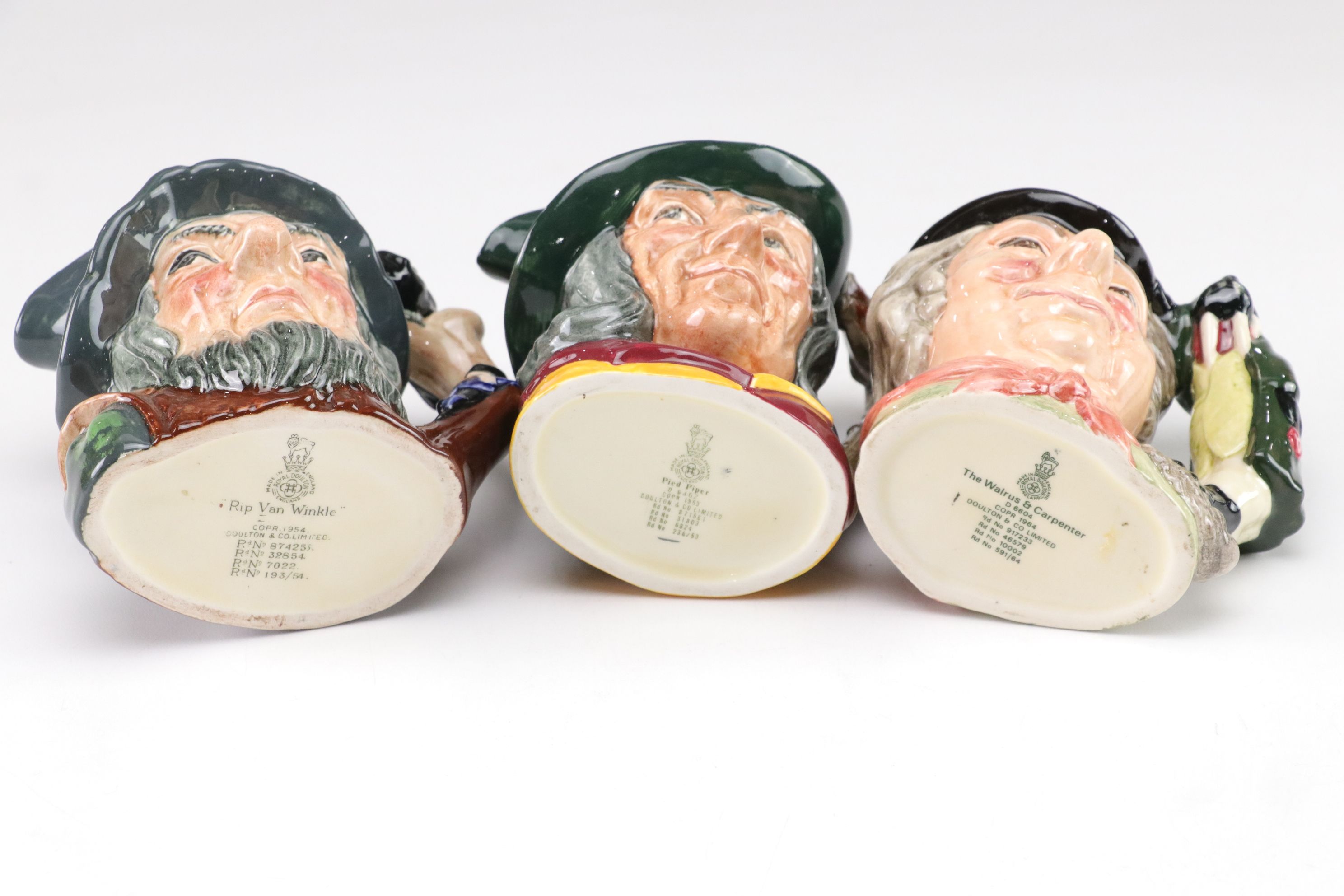 Royal Doulton "Rip Van Winkle" and Other Toby Jugs