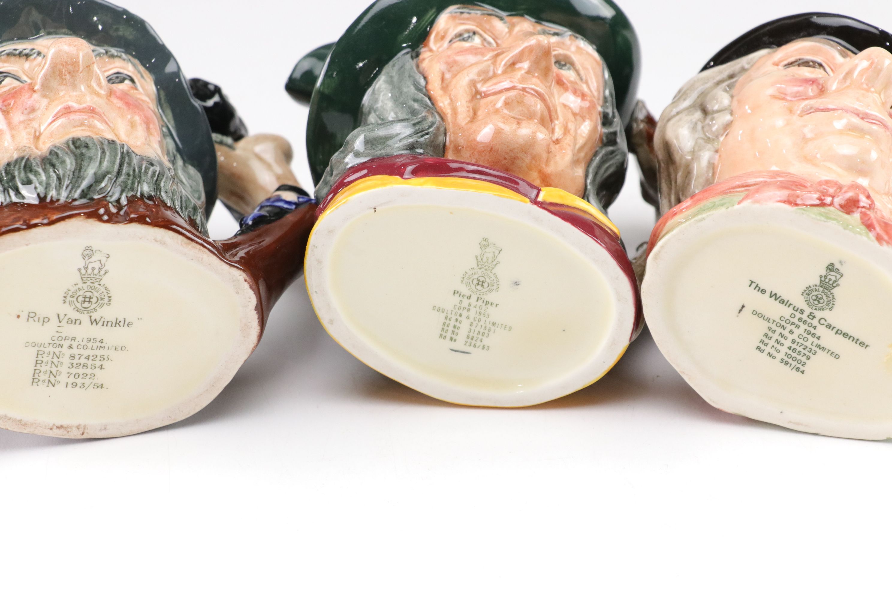 Royal Doulton "Rip Van Winkle" and Other Toby Jugs