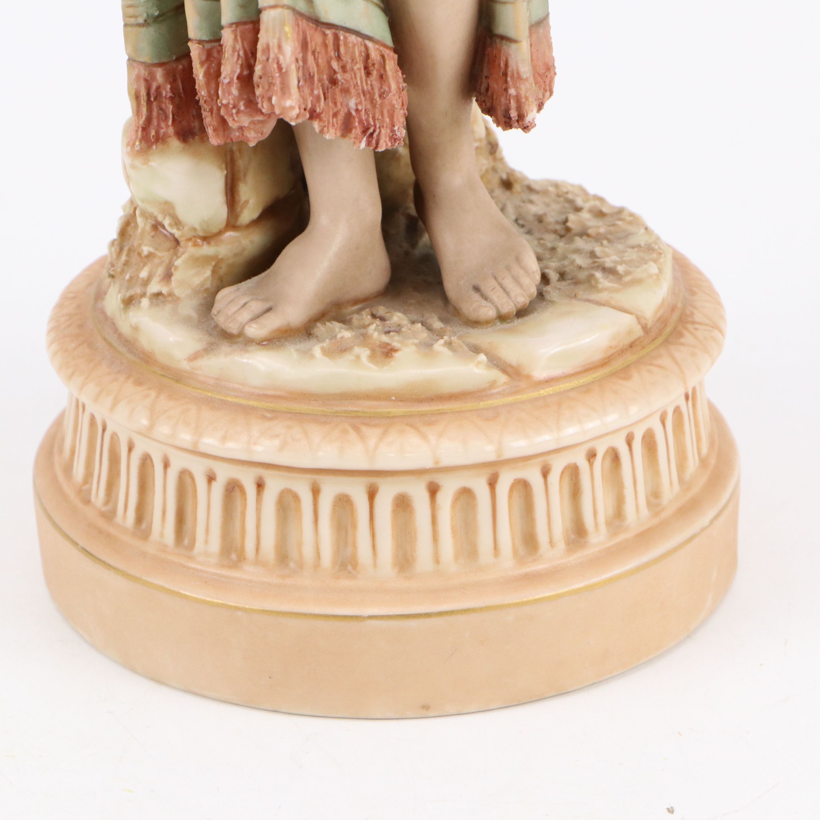 Royal Dux Bohemia Lady with Water Jugs Porcelain Figurine, 20th Century