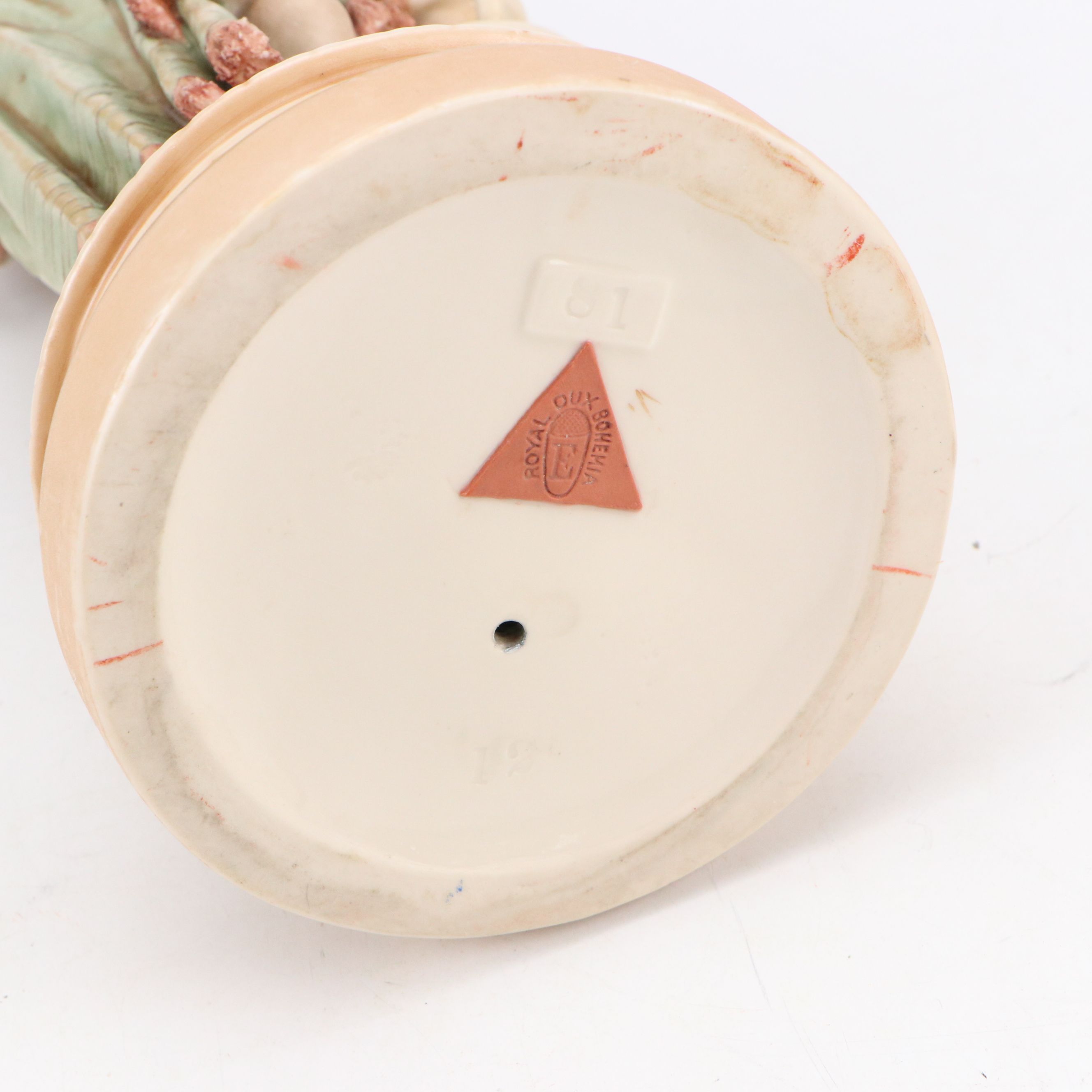 Royal Dux Bohemia Lady with Water Jugs Porcelain Figurine, 20th Century