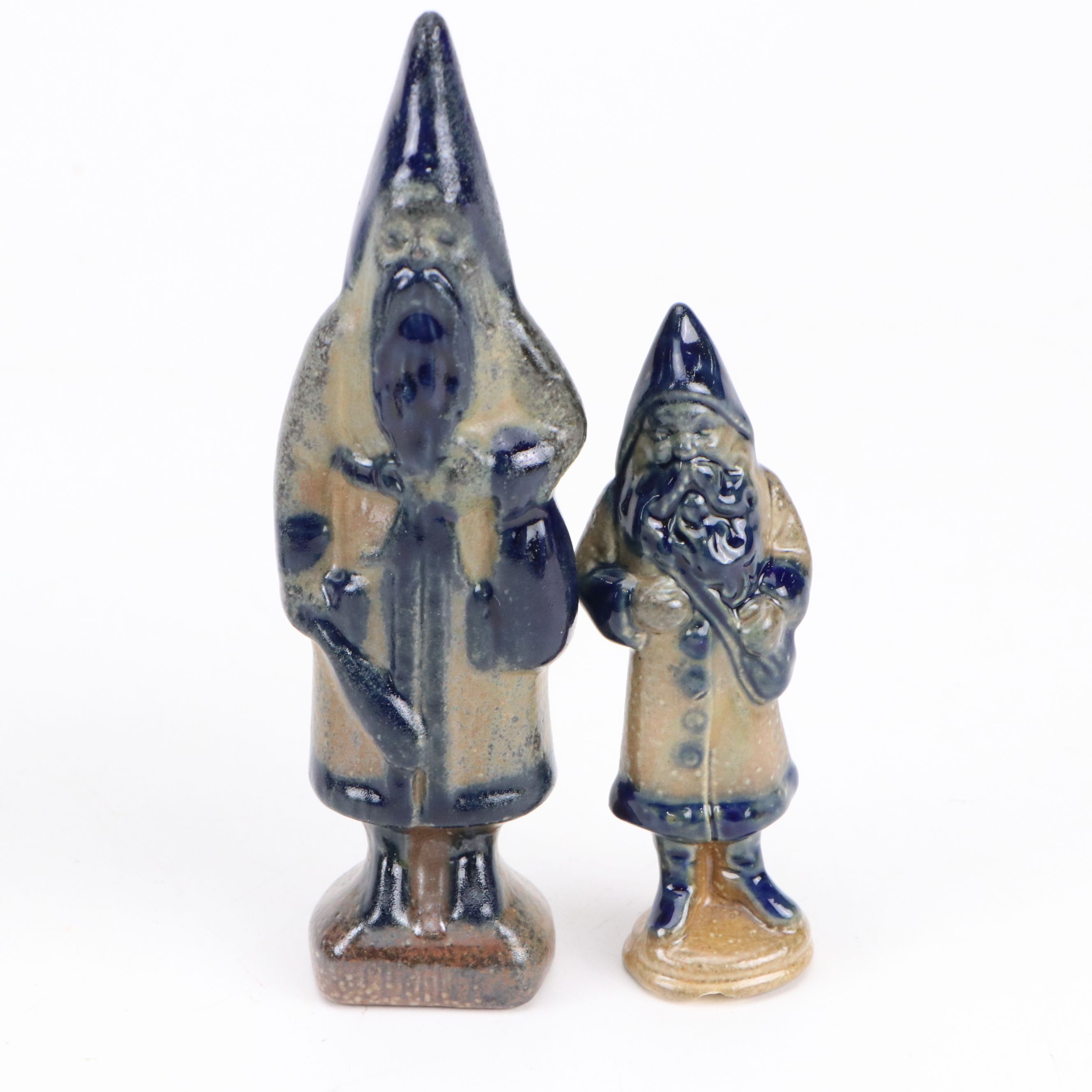 Beaumont Brothers Salt Glazed Stoneware Santa Claus and Other Figurines