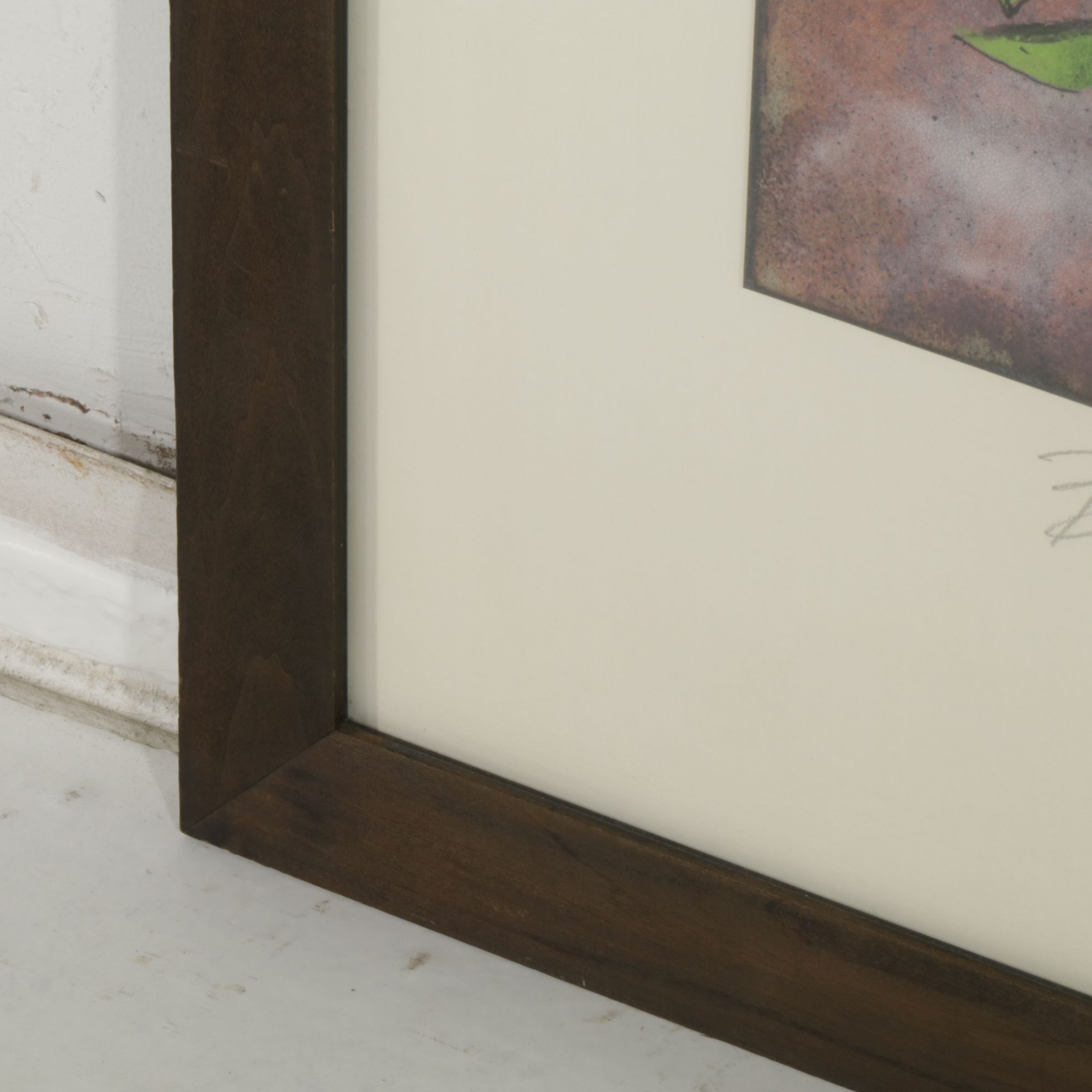 Barbara Culp Enamel on Metal Painting "Fritillaria Raddeana", Mid-20th Century