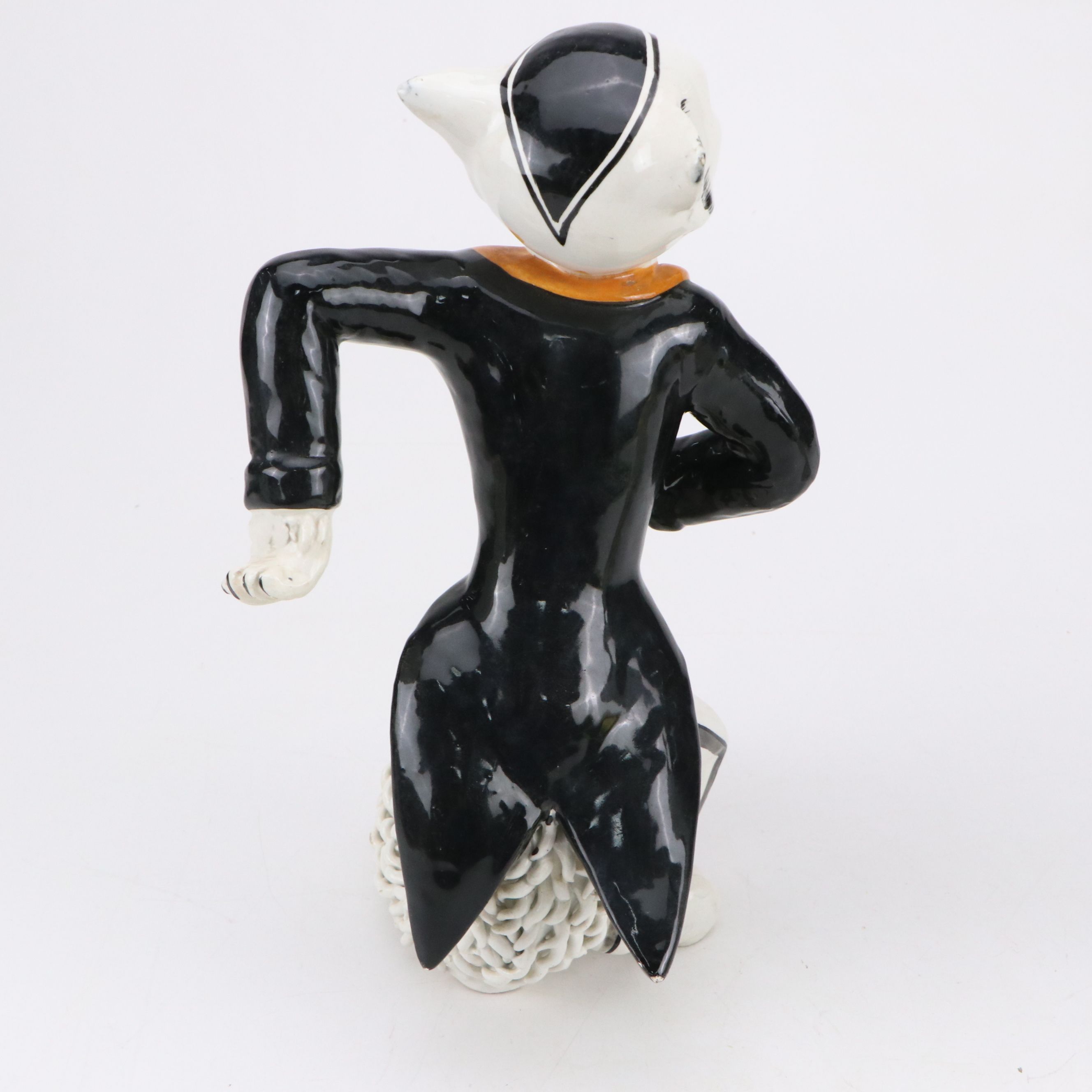 Mid Century Modern Italian Ceramic Spaghetti Cat Figures