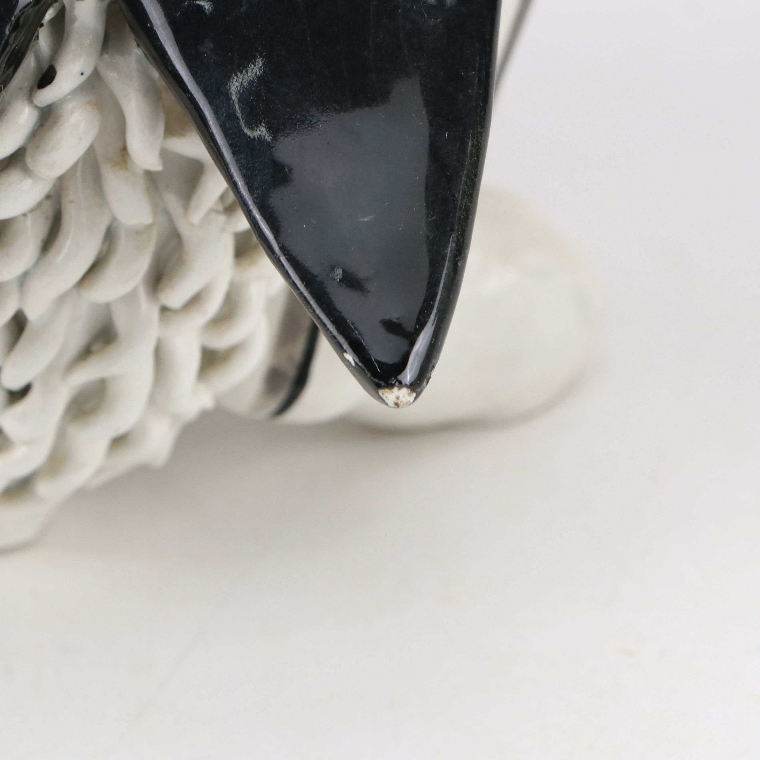 Mid Century Modern Italian Ceramic Spaghetti Cat Figures