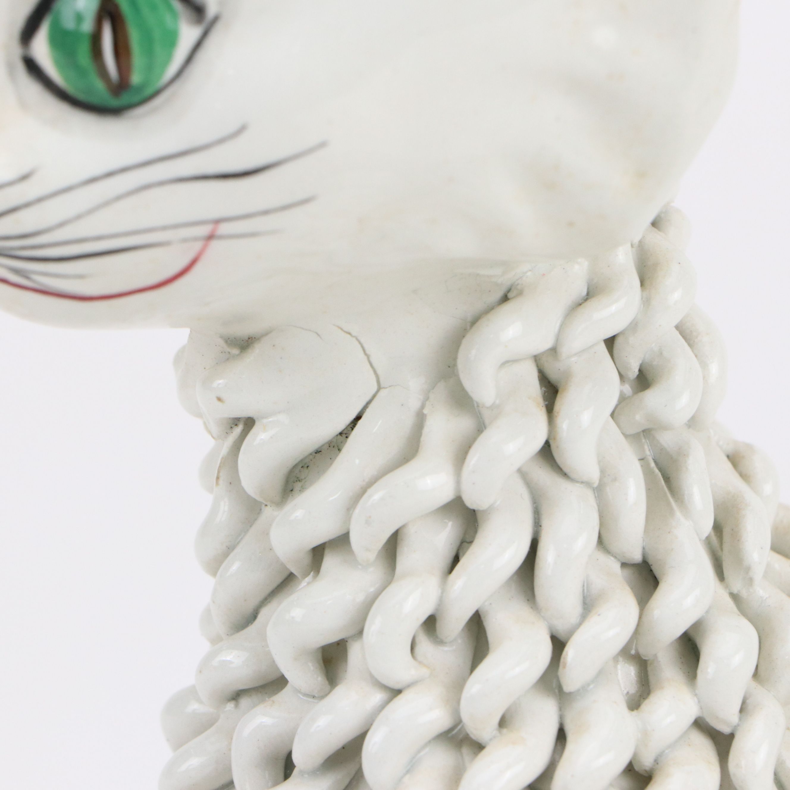 Mid Century Modern Italian Ceramic Spaghetti Cat Figures