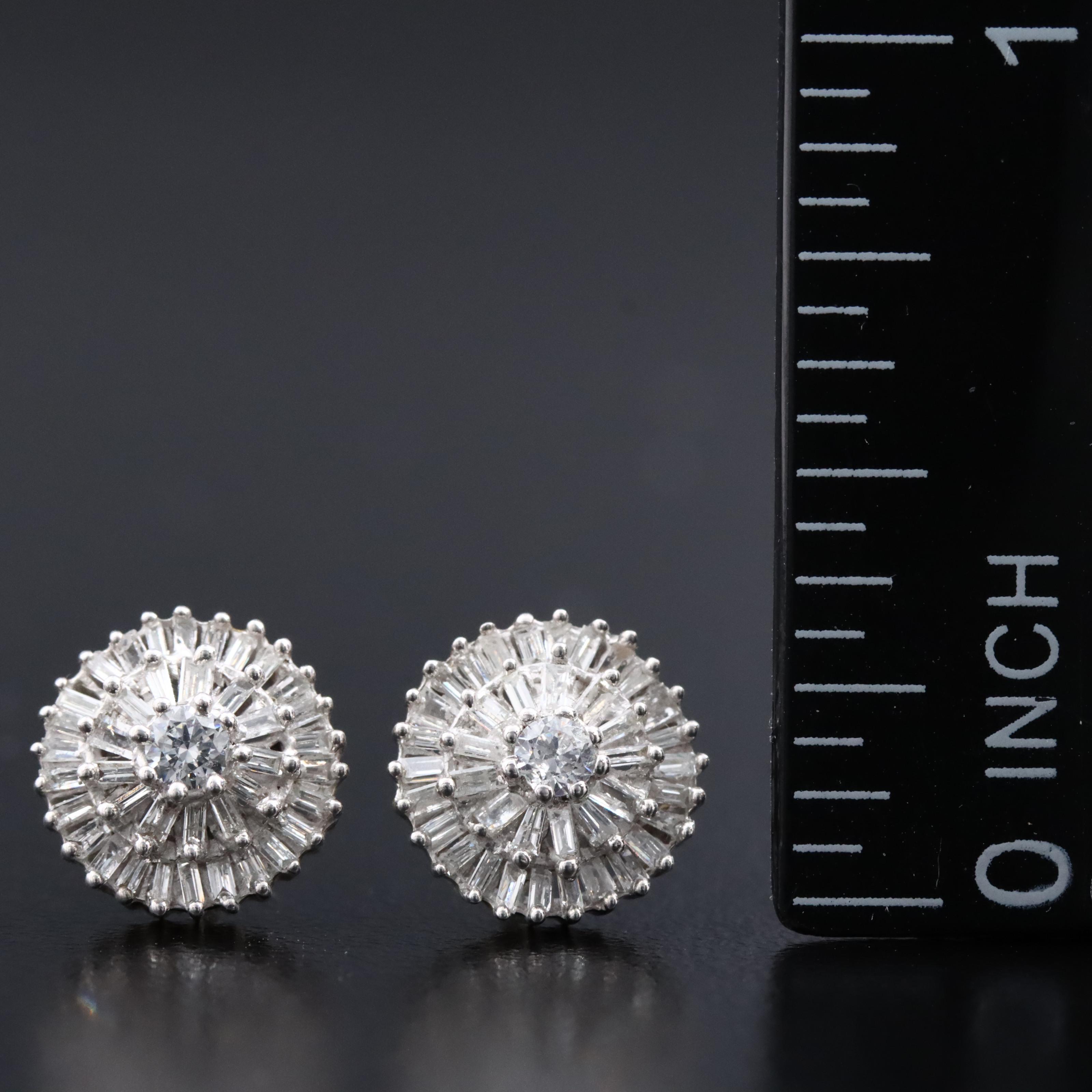 Sterling Diamond Earrings
