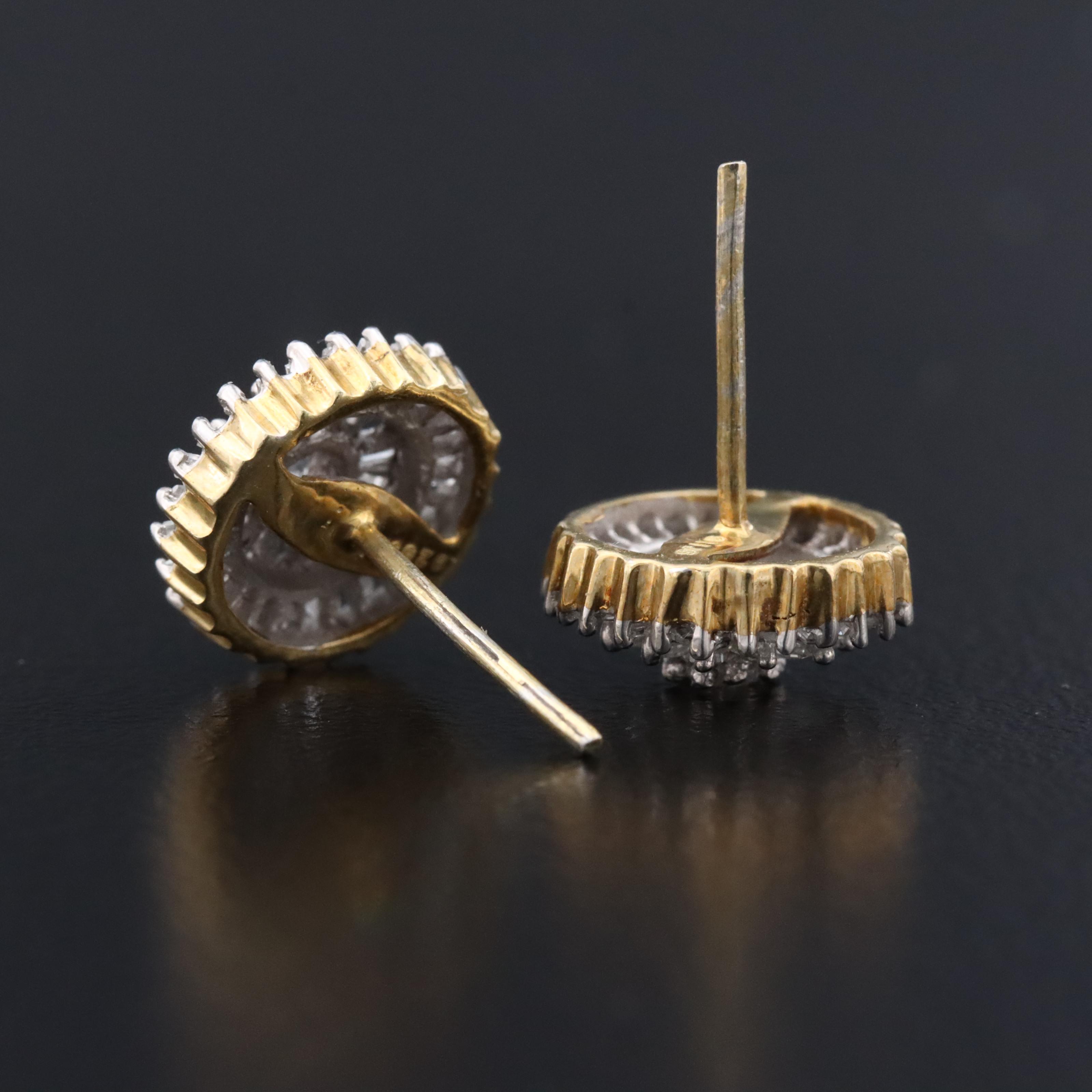 Sterling Diamond Earrings