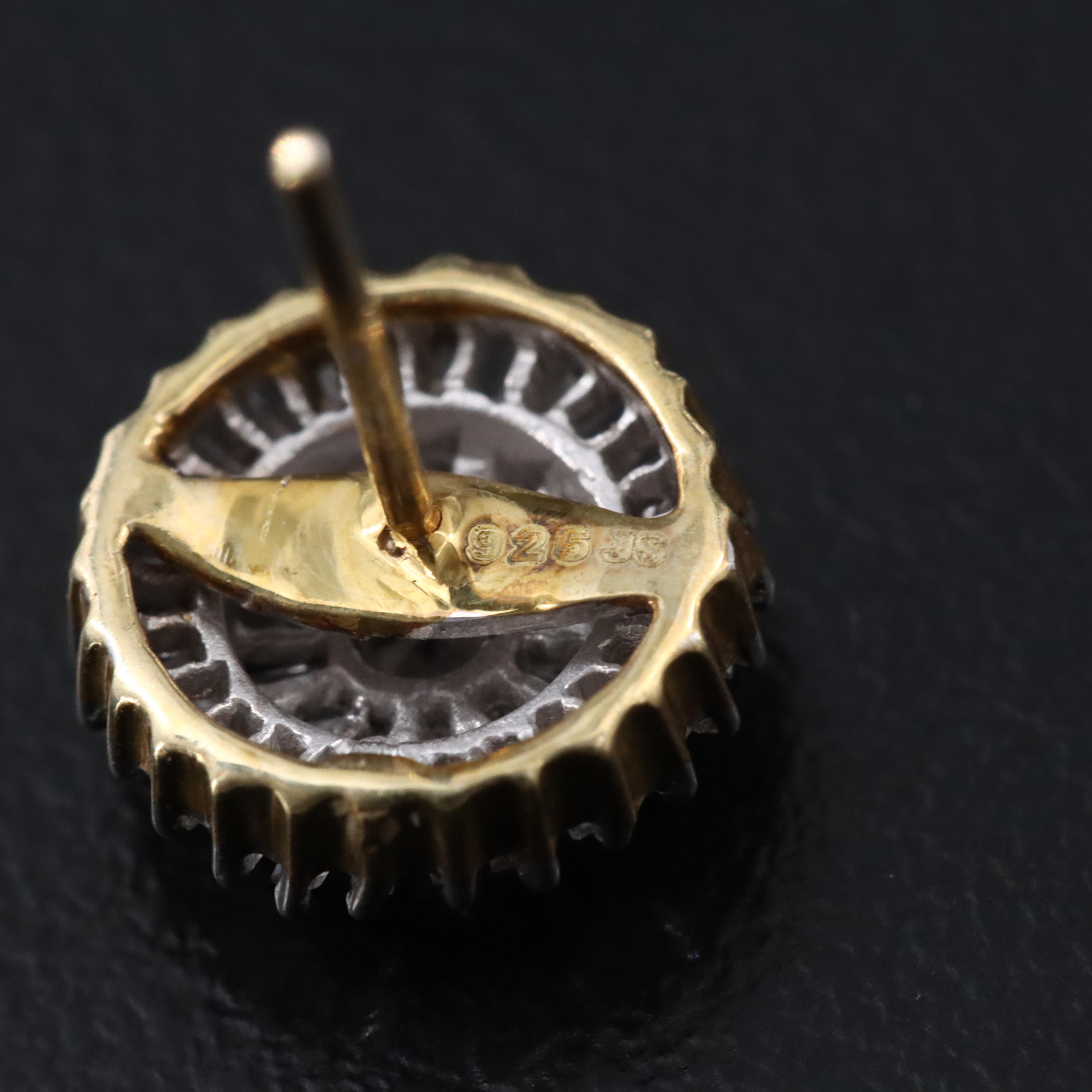 Sterling Diamond Earrings