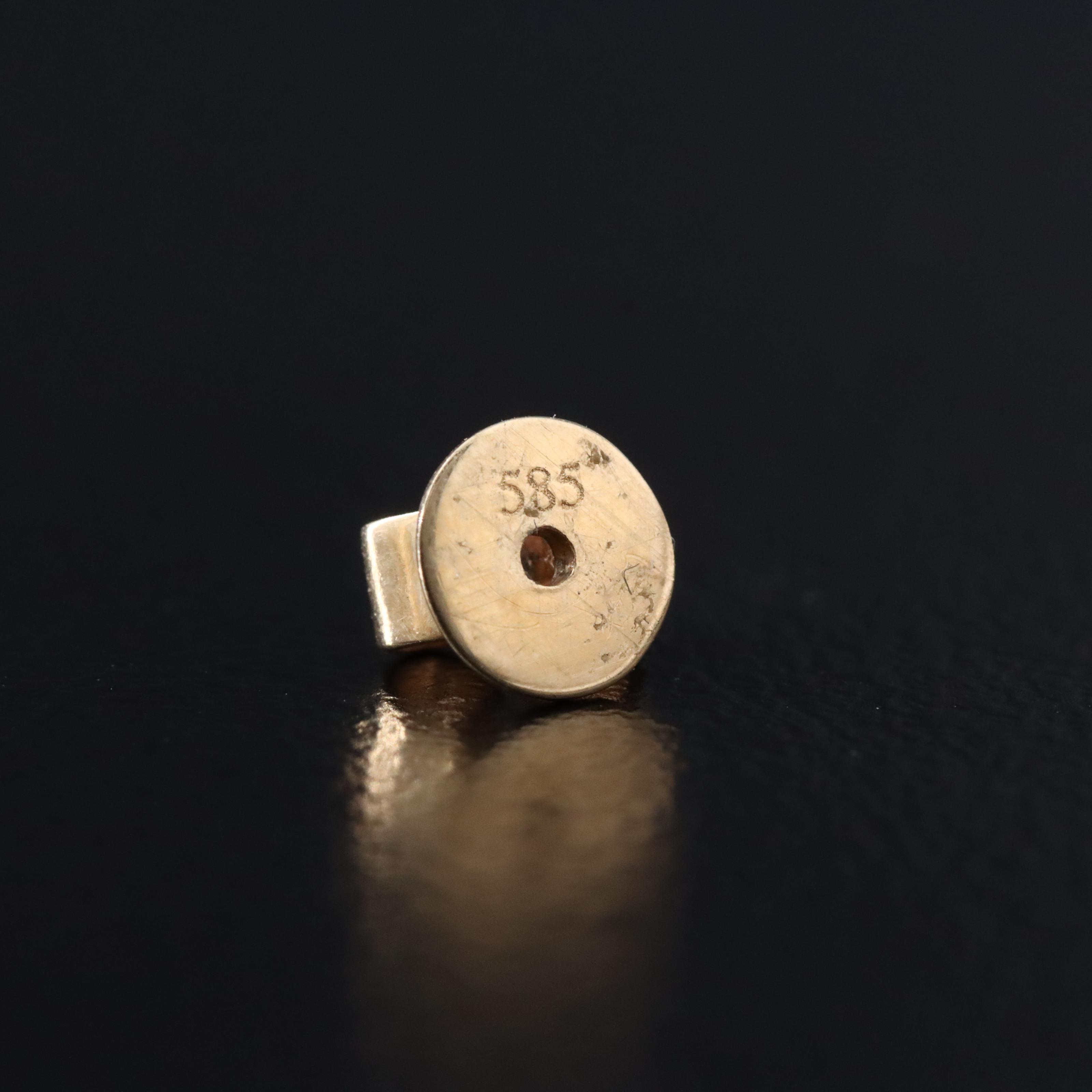 14K 0.15 CTW Pavé Diamond Earrings