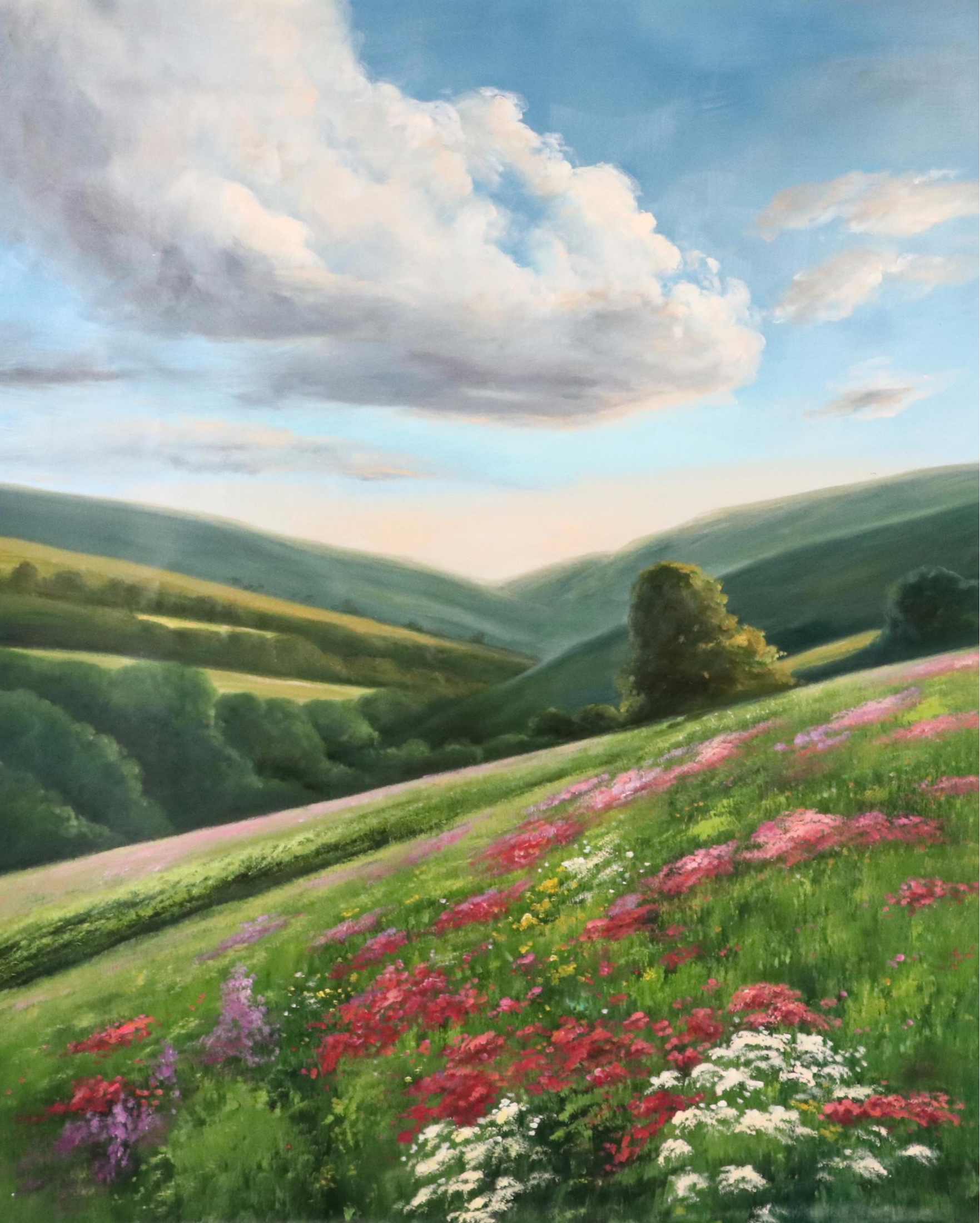 Xie Landscape Oil Painting, 21st Century