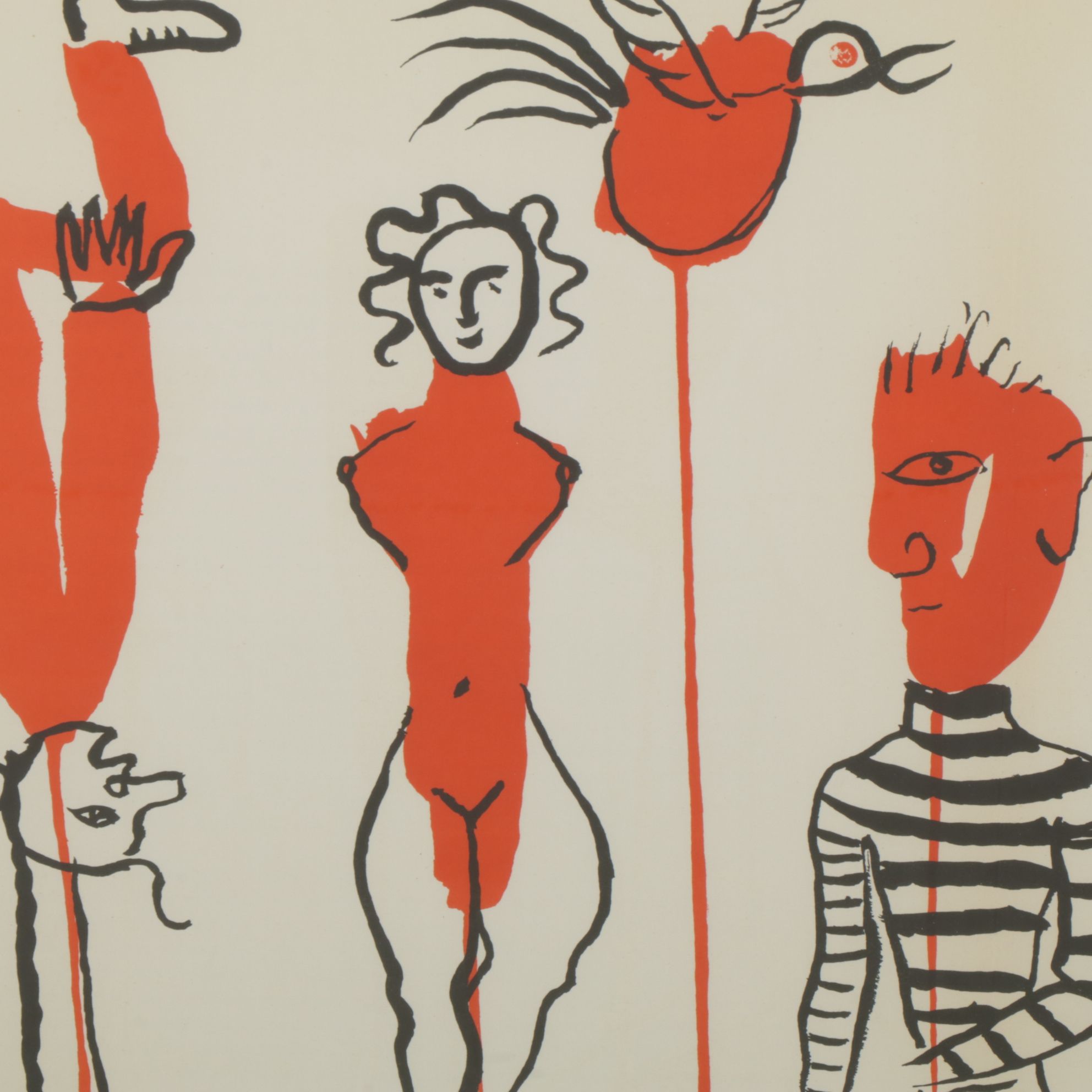 Alexander Calder Double-Page Color Lithograph for "Derrière le Miroir", 1966