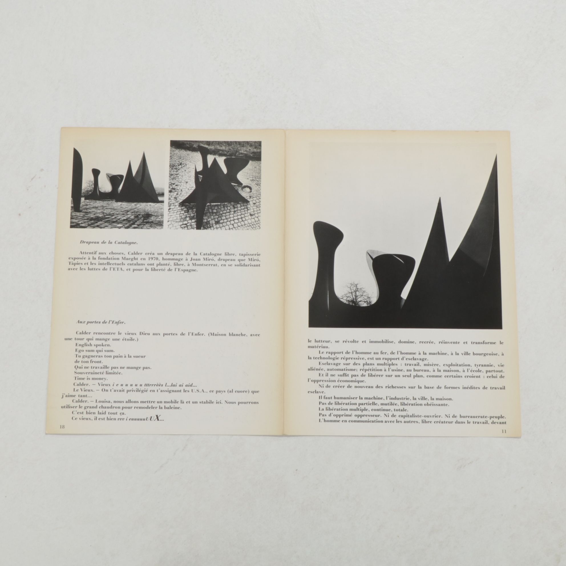 Alexander Calder Double-Page Color Lithograph for "Derrière le Miroir", 1966