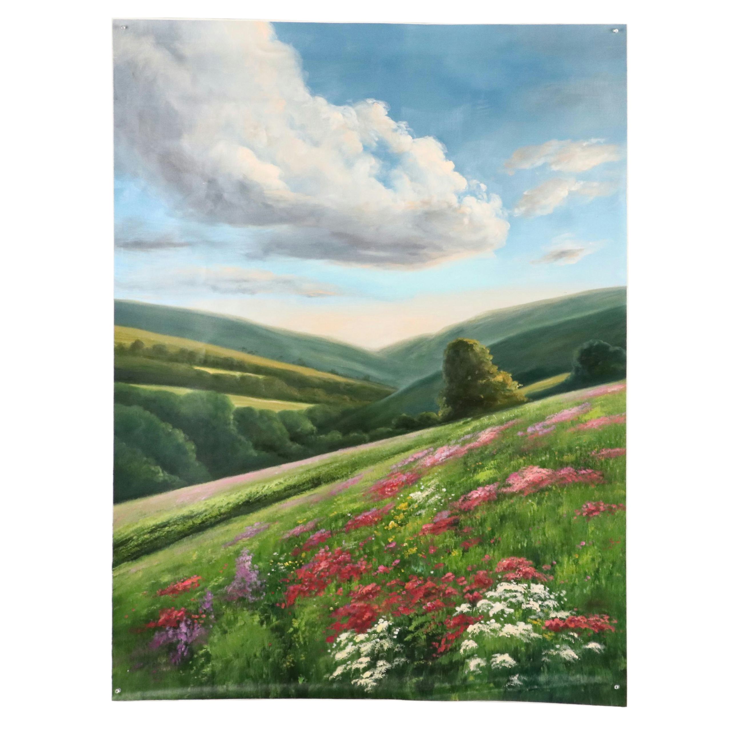 Xie Landscape Oil Painting, 21st Century