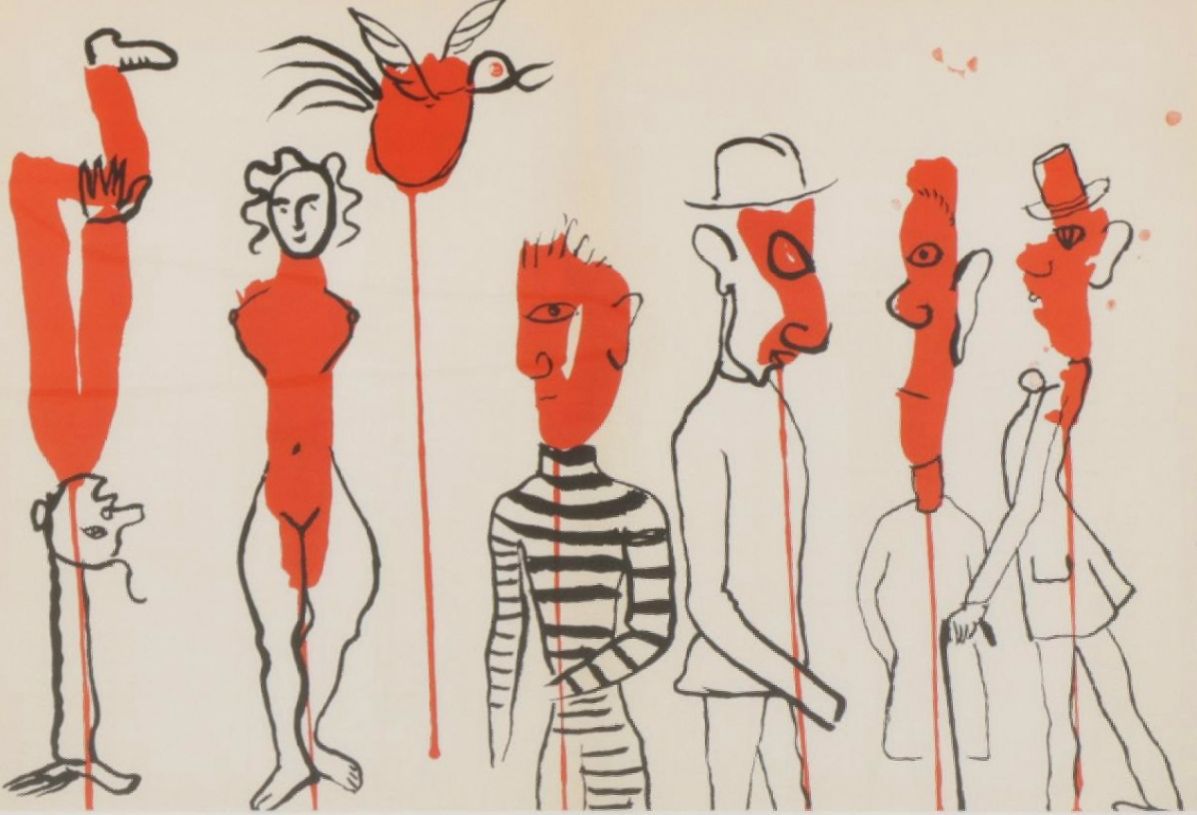 Alexander Calder Double-Page Color Lithograph for "Derrière le Miroir", 1966