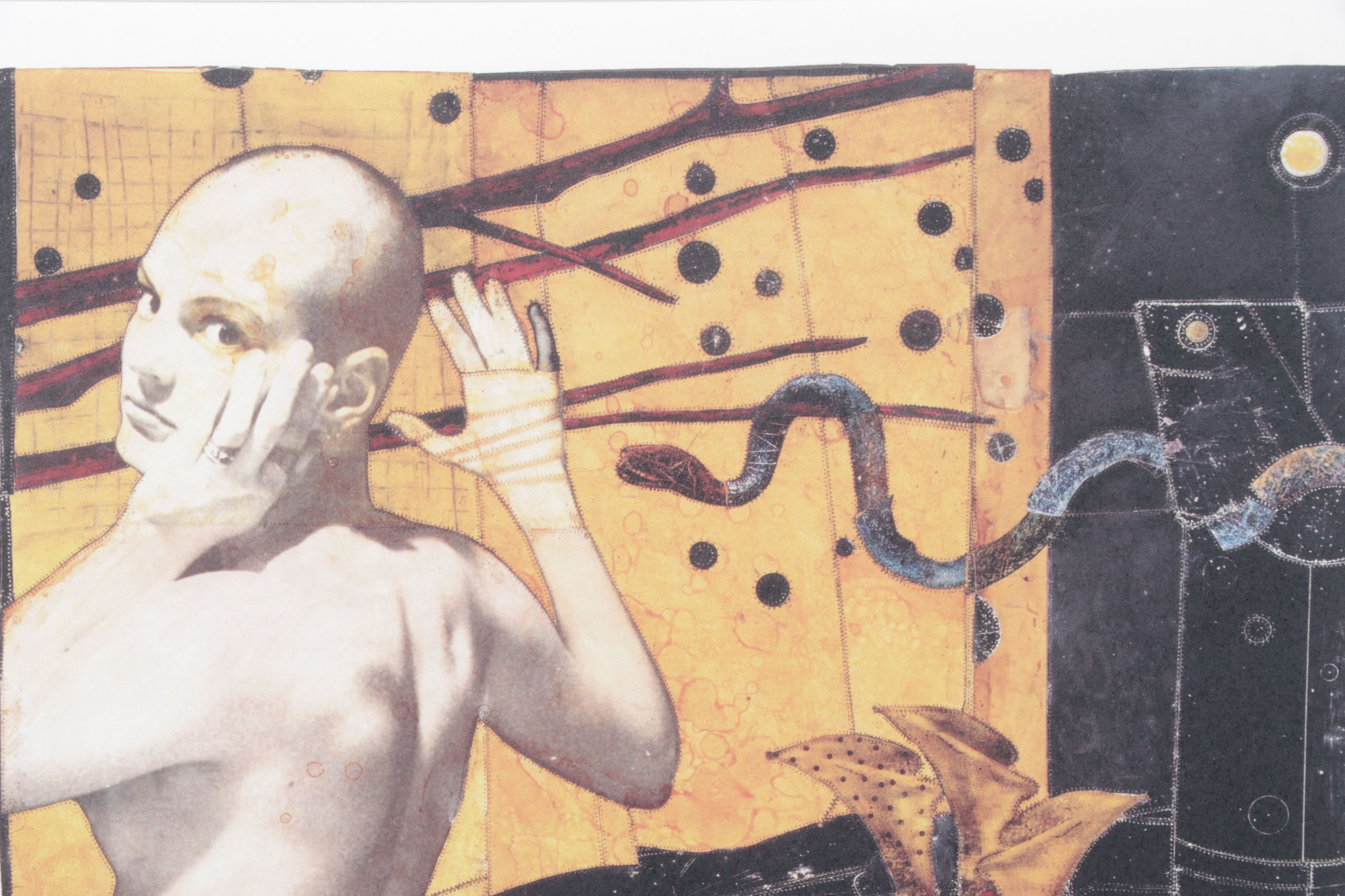 Christopher Pekoc Offset Lithograph "night turns to day in the garden of eden"