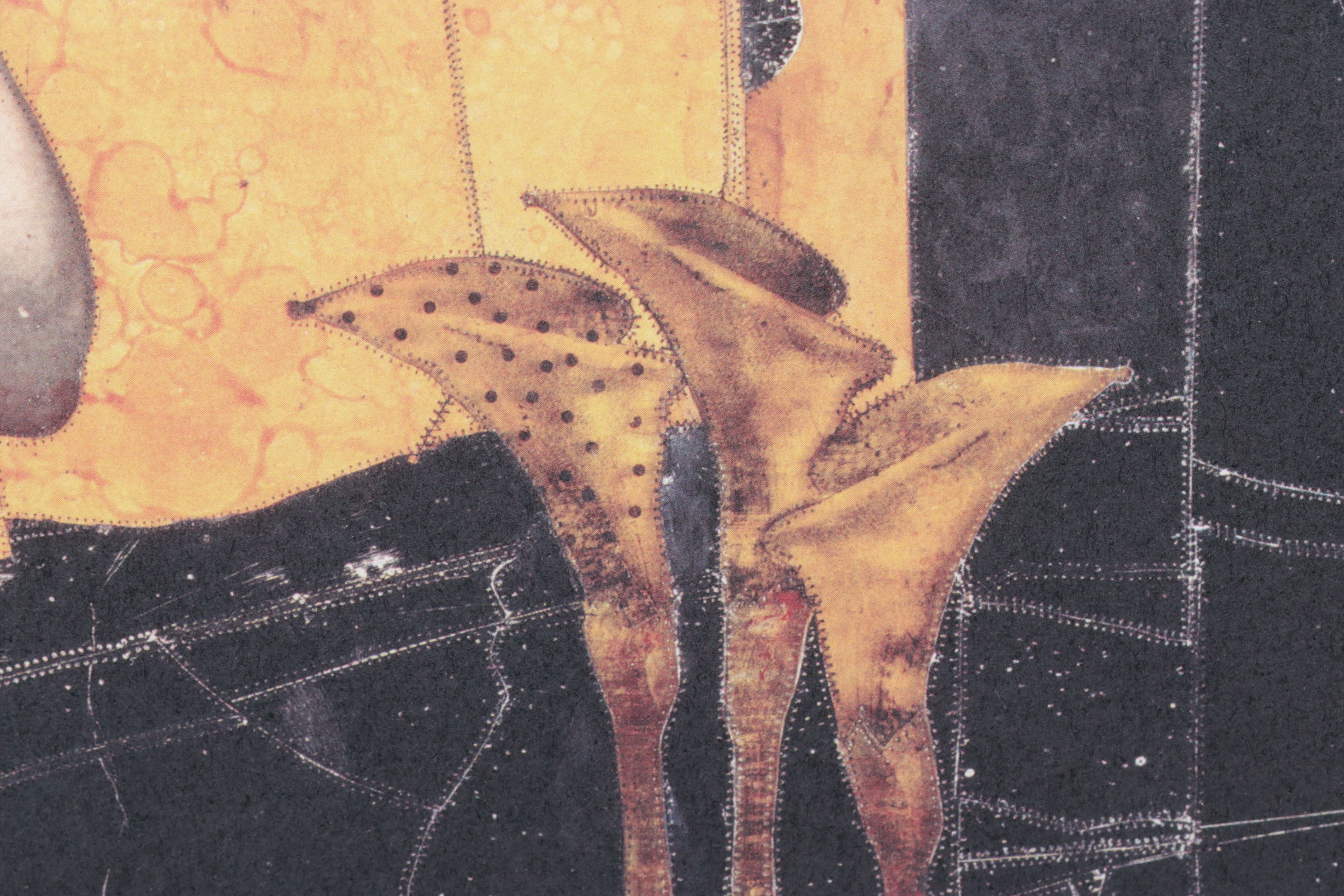 Christopher Pekoc Offset Lithograph "night turns to day in the garden of eden"