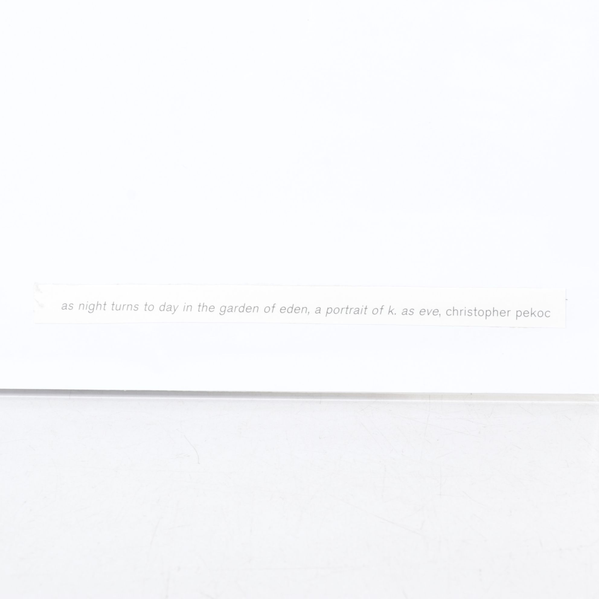 Christopher Pekoc Offset Lithograph "night turns to day in the garden of eden"