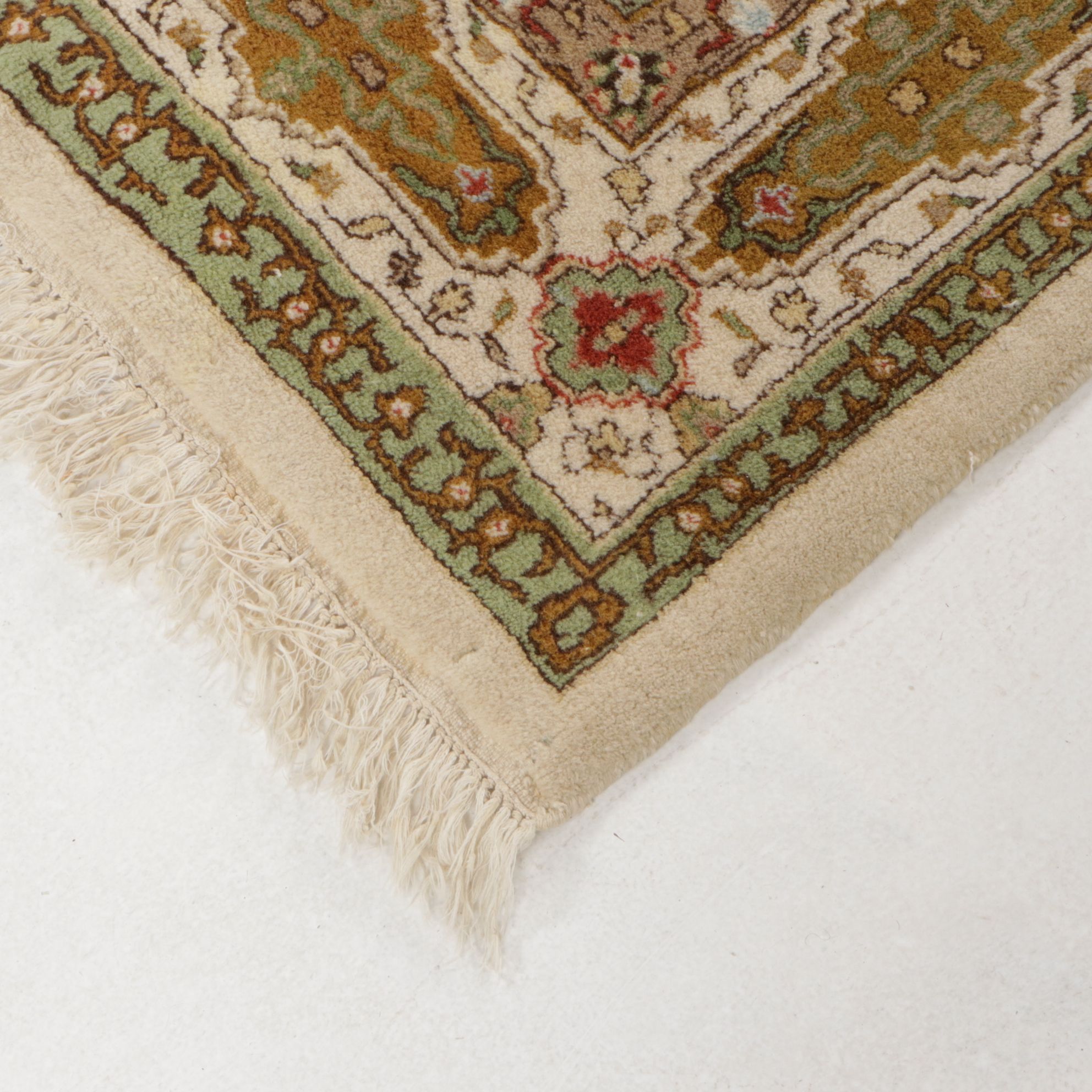 6'2 x 8'8 Hand-Knotted Persian Tabriz Style Area Rug