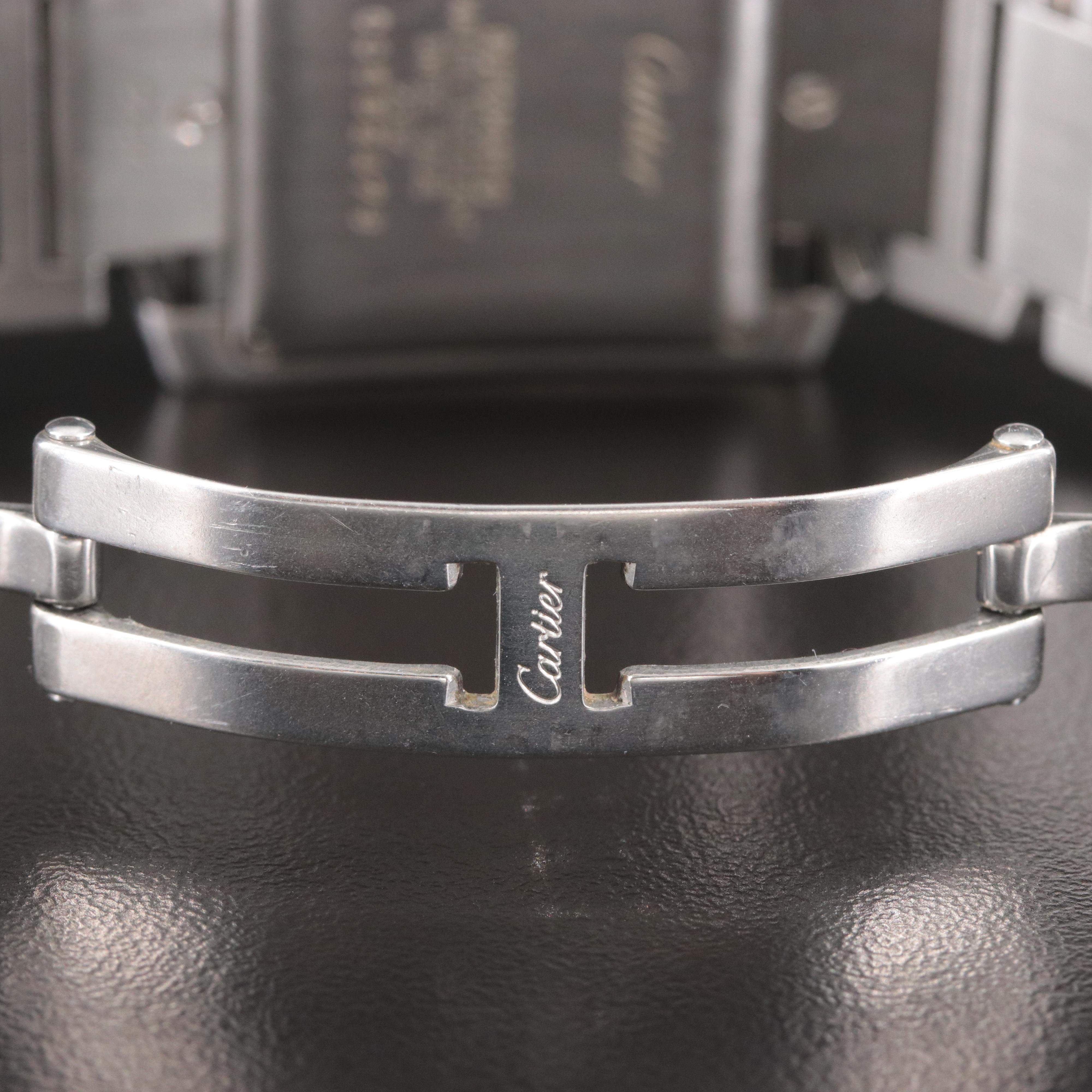 Cartier Tank Francaise Stainless Steel Automatic Date Watch