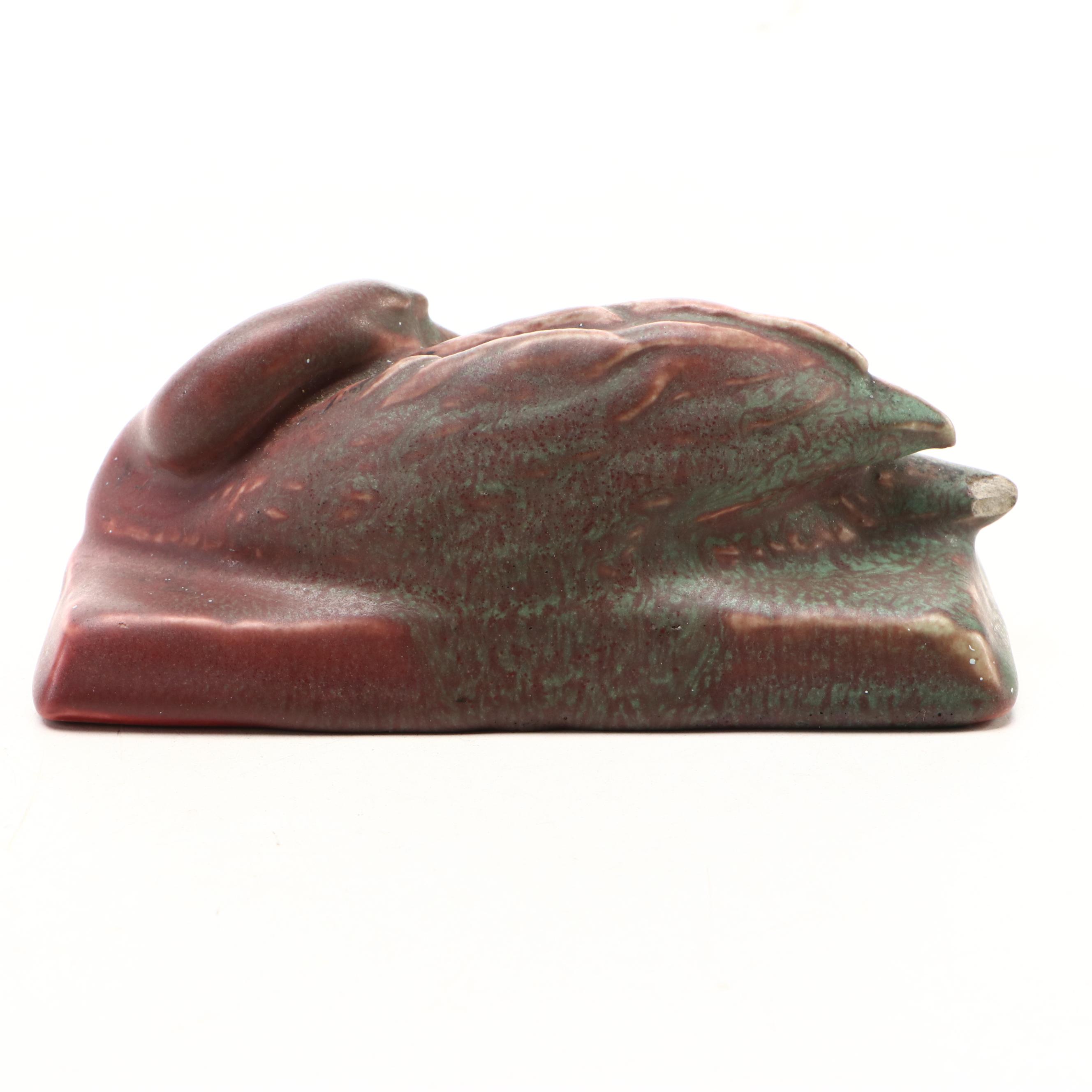 Rookwood Pottery Vellum Glaze Swan, 1909