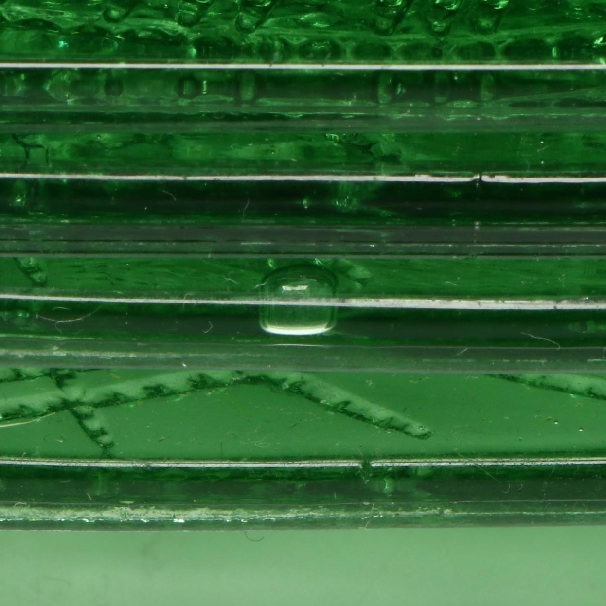 L. E. Smith "Romanesque" Uranium Glass Luncheon Plates, 1930s