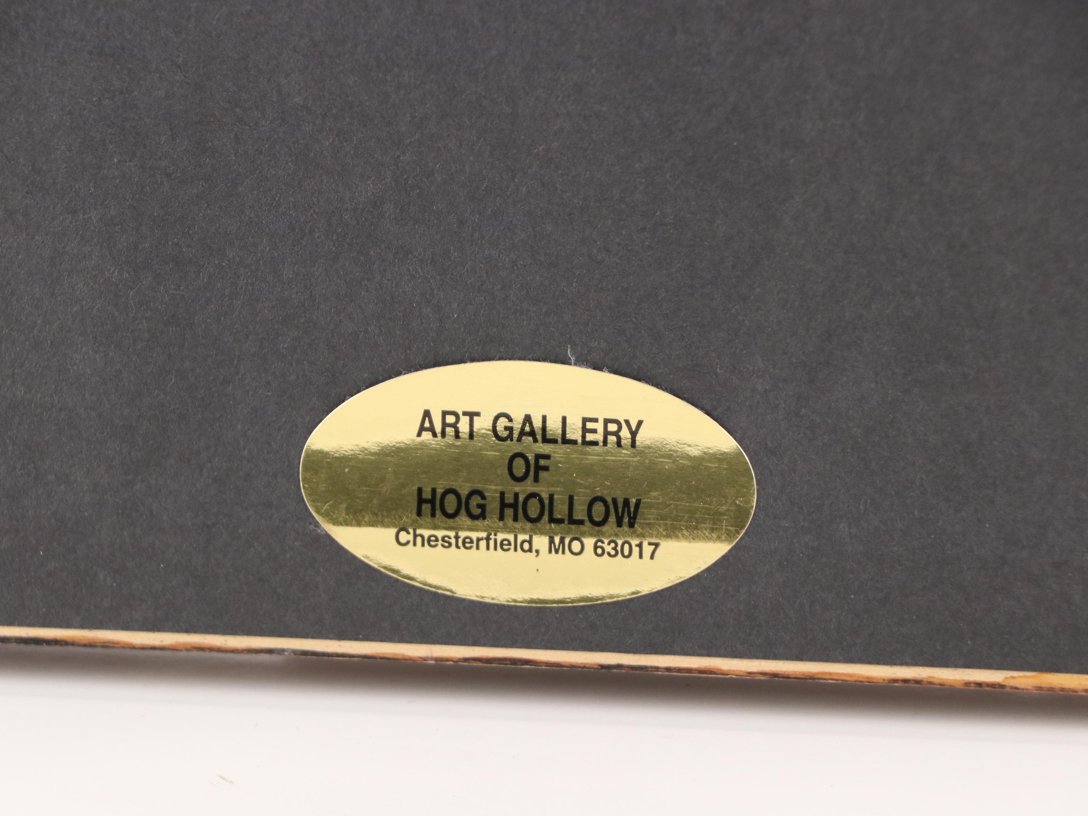 Patricia Buckley Moss Offset Lithograph "Feed Sack Frenzy," 1998