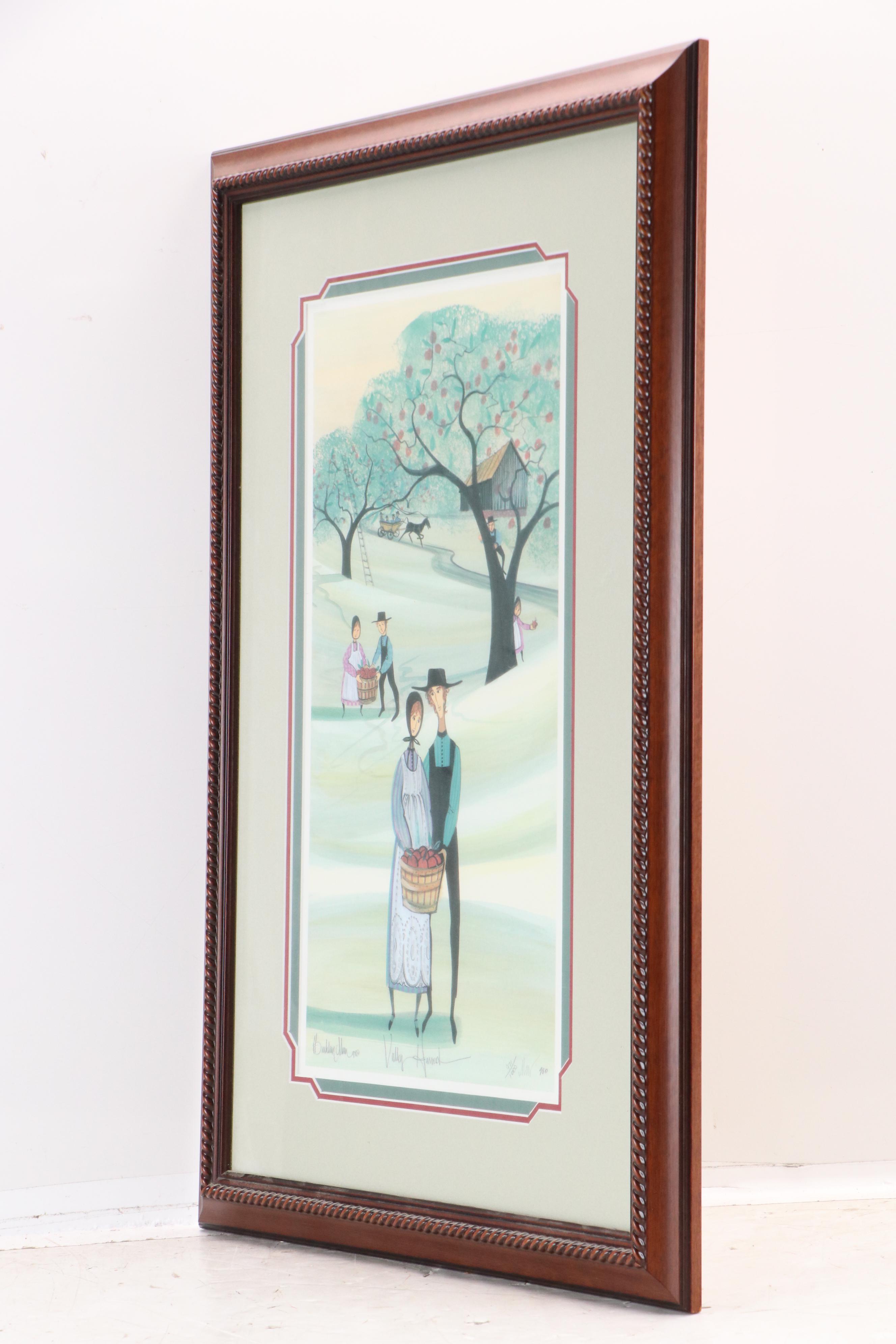 Patricia Buckley Moss Offset Lithograph "Valley Harvest," 1998